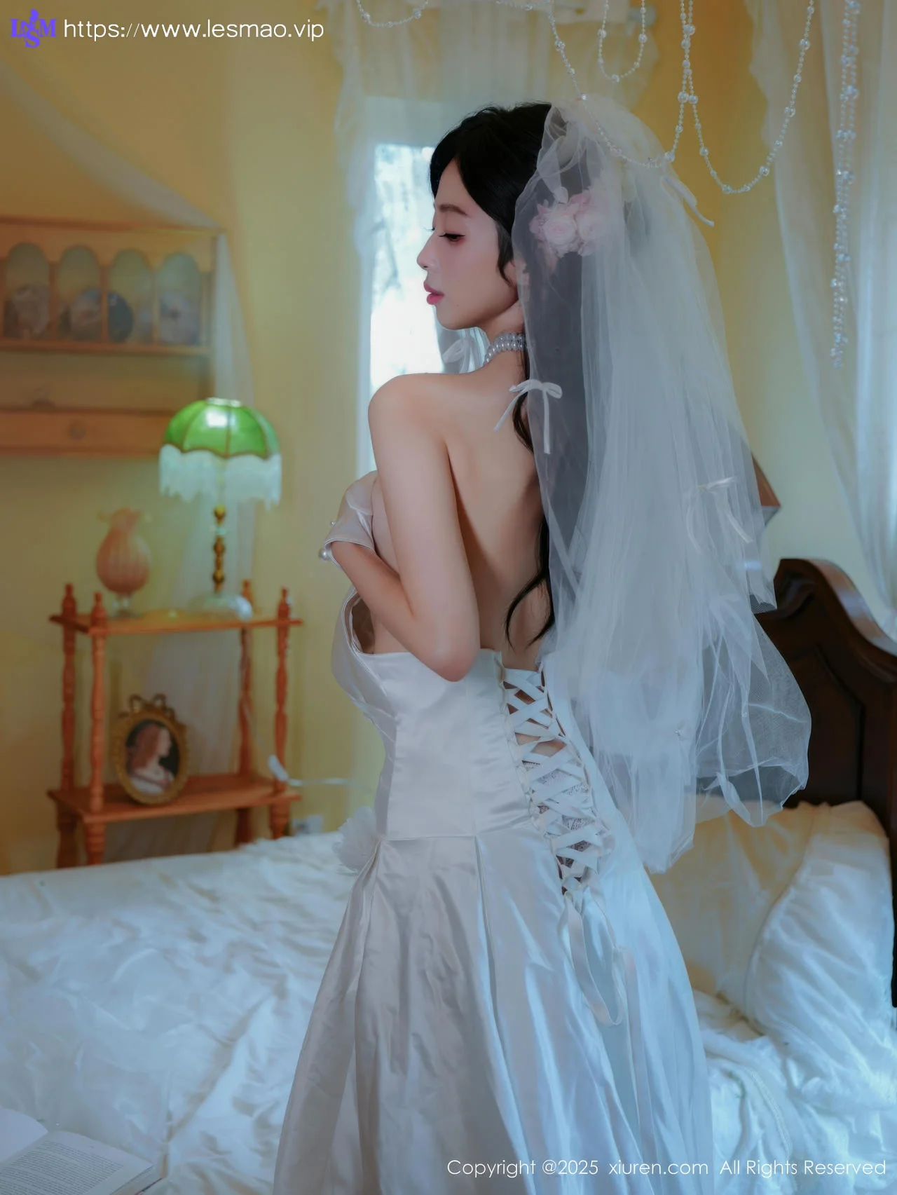 XiuRen 秀人 No.10769 朱朱molly 白色婚纱白色丝袜 - 20