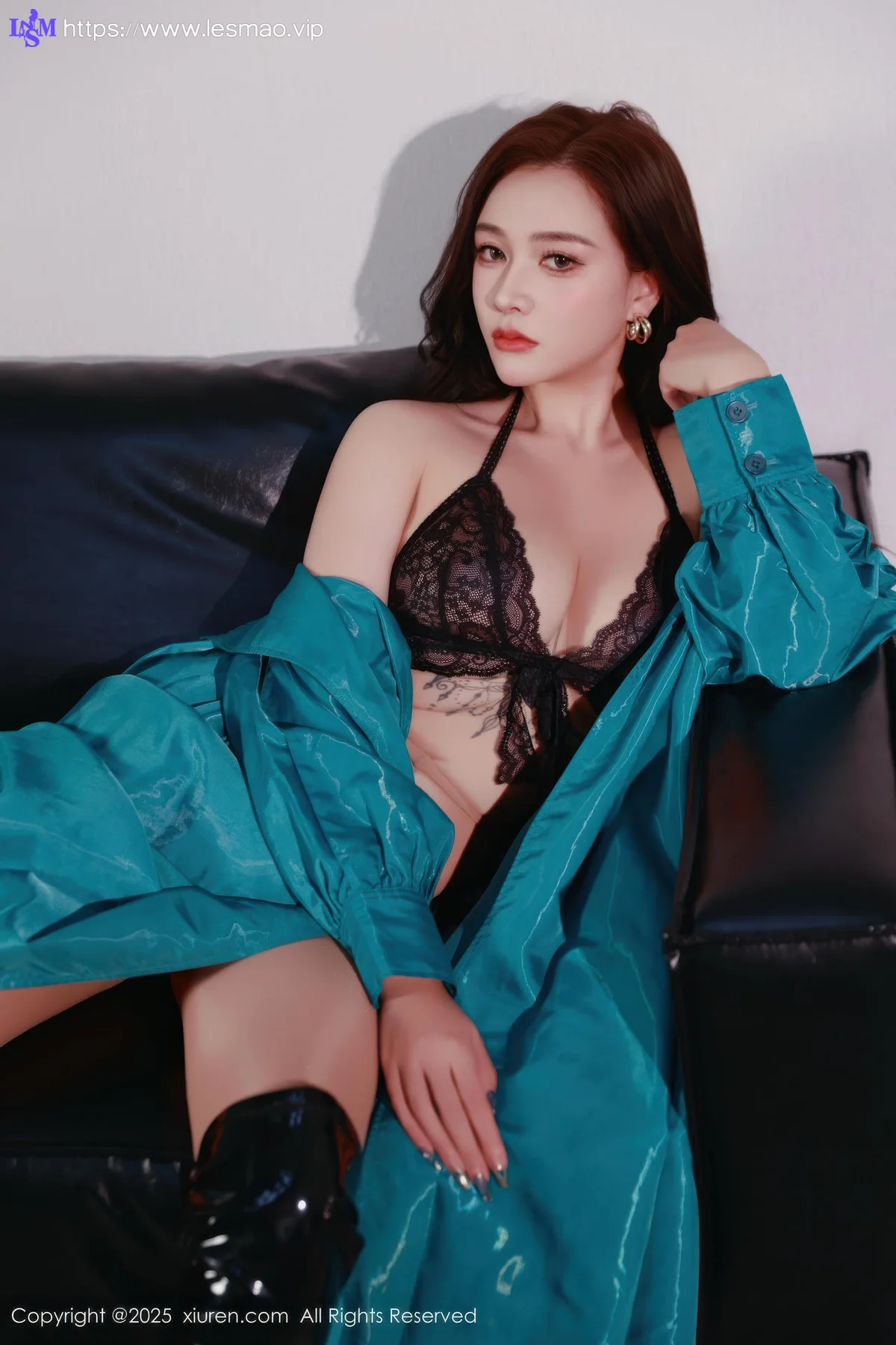 XiuRen 秀人 No.10776 娜比 蓝色风衣情趣内衣 - 44