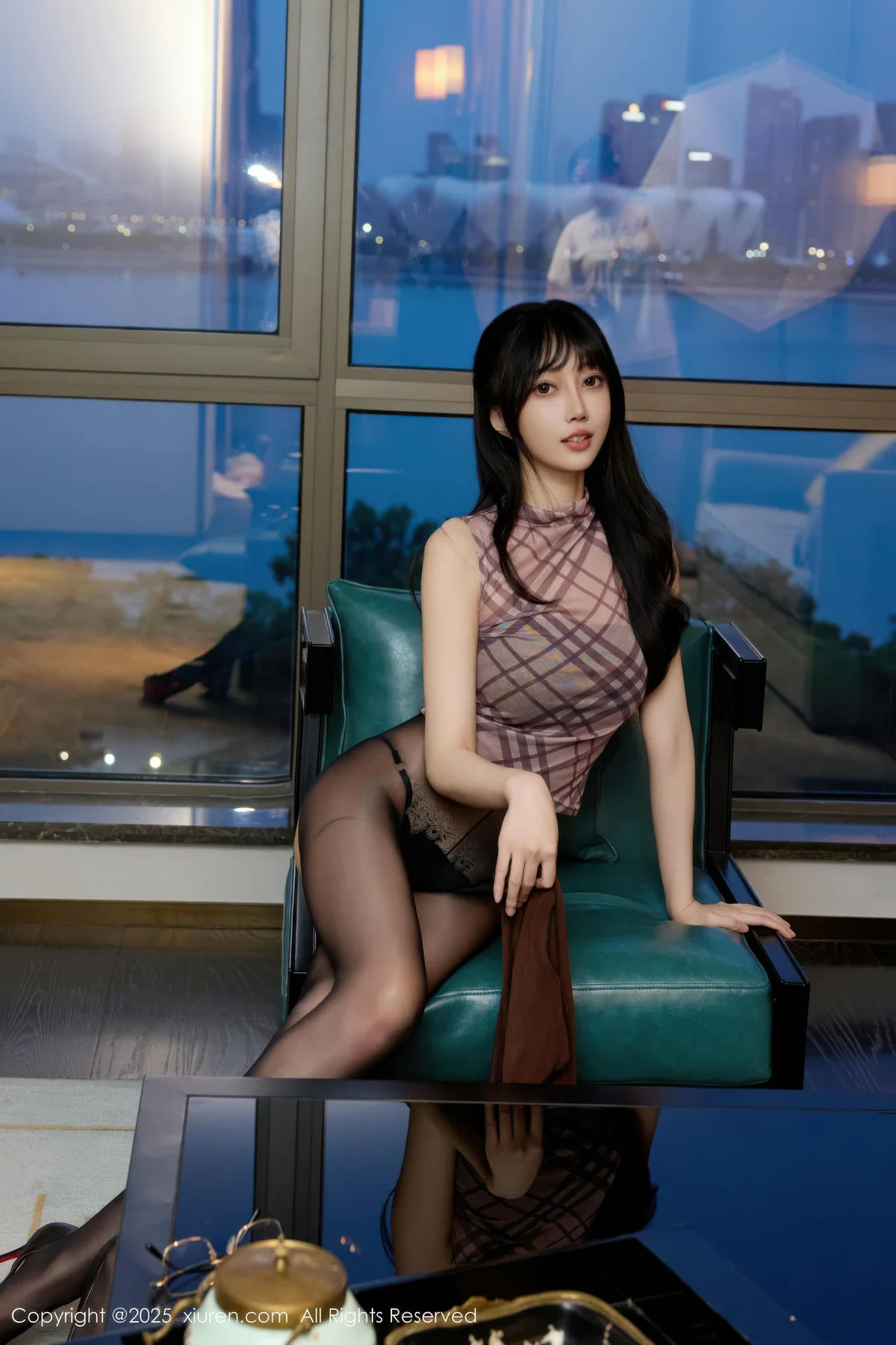 XiuRen 秀人 No.10793 玥儿玥er 黑色情趣内衣 - 39