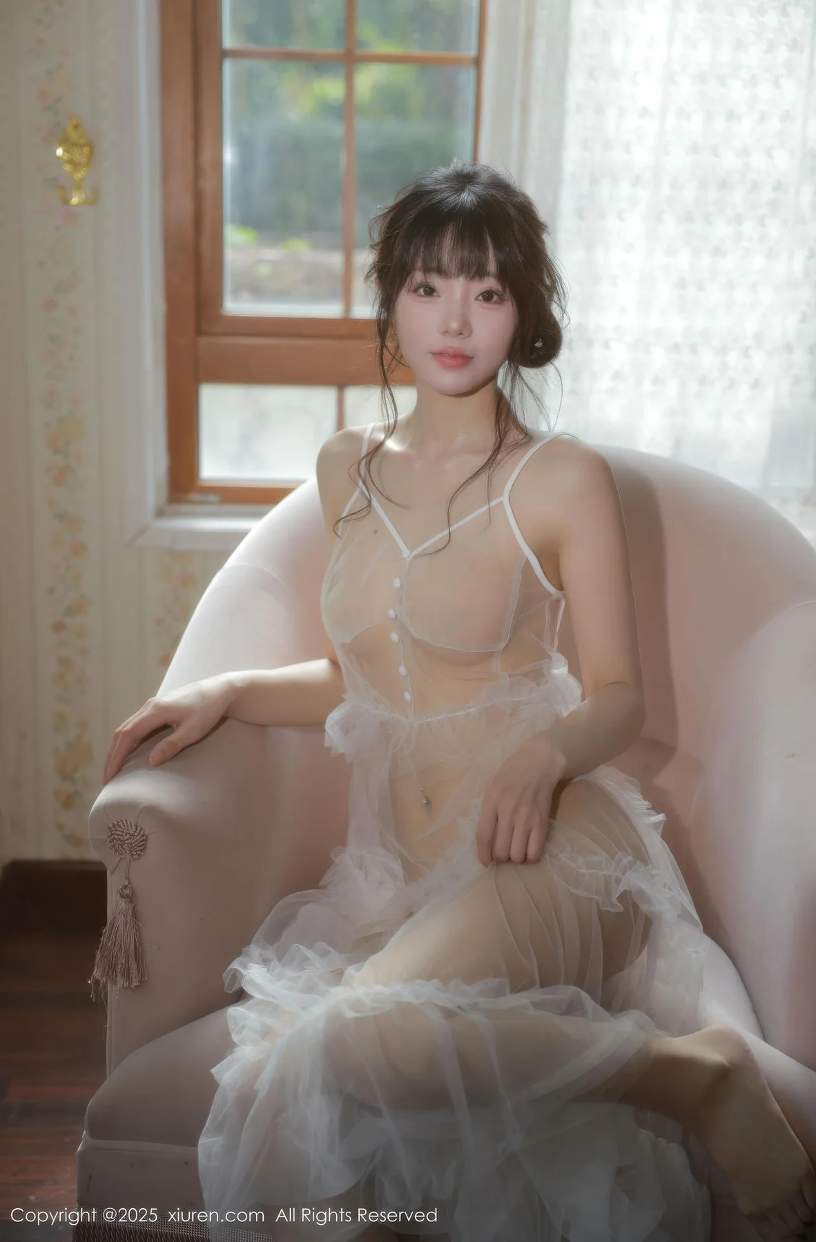XiuRen 秀人 No.10799 佘贝拉Bella 白色情趣内衣 - 43