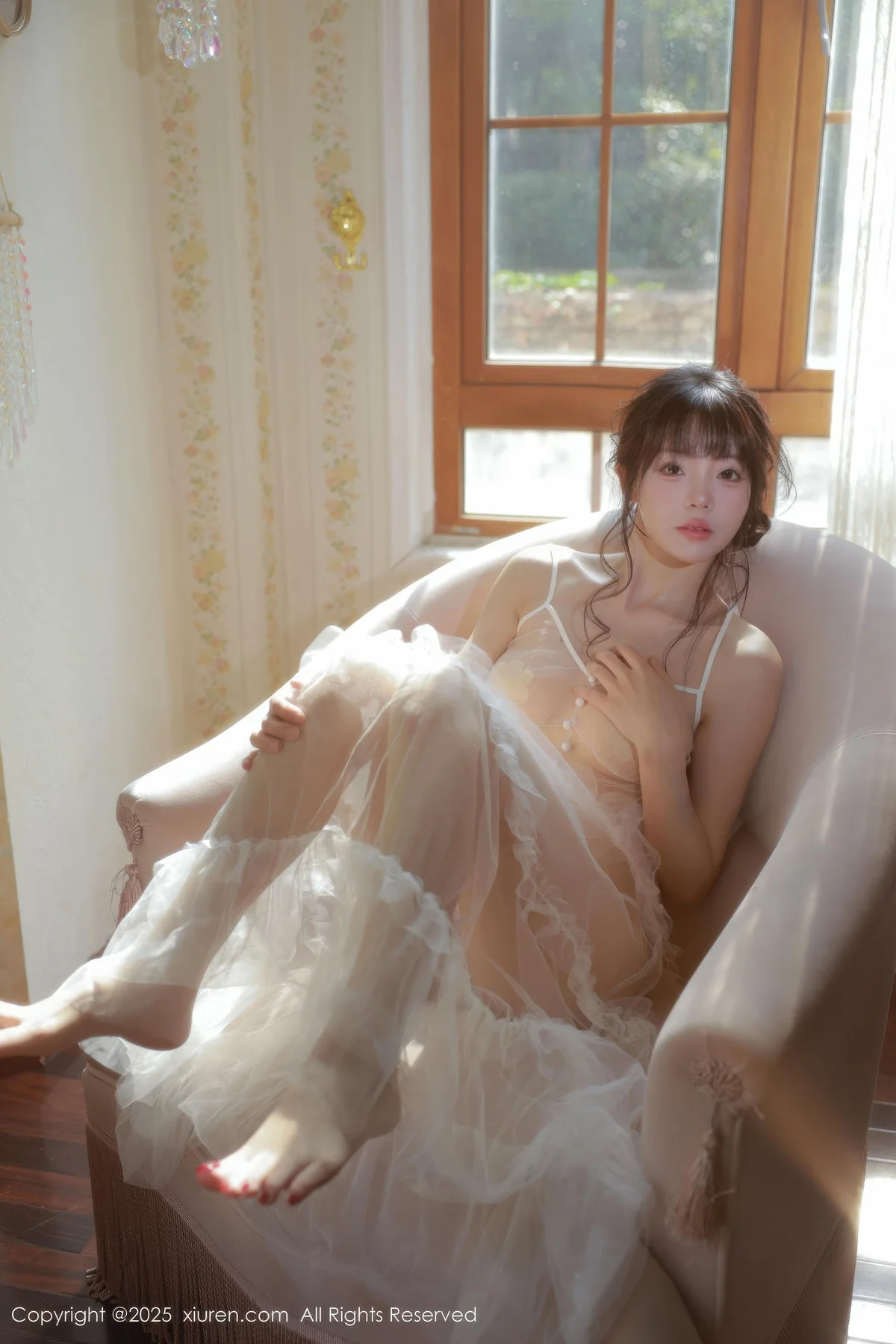 XiuRen 秀人 No.10799 佘贝拉Bella 白色情趣内衣 - 47