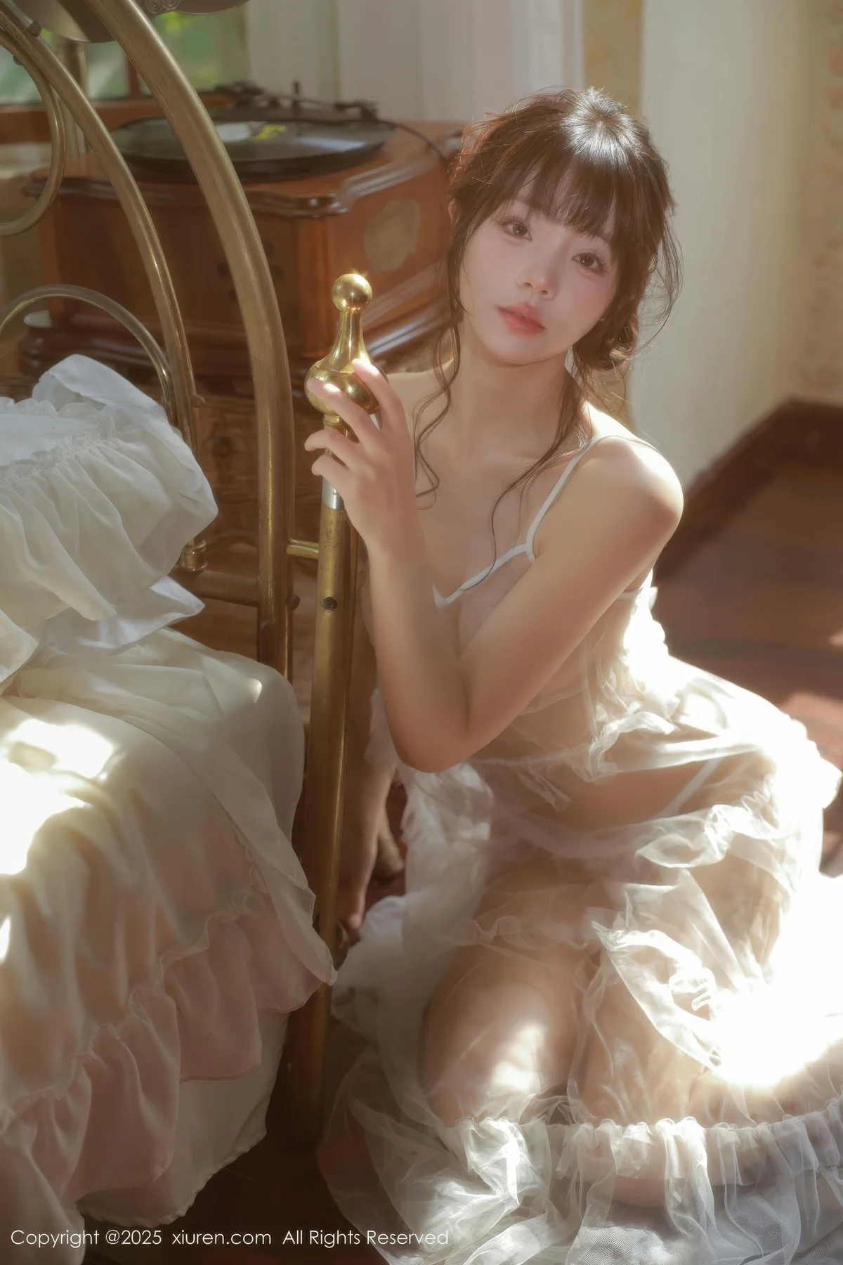 XiuRen 秀人 No.10799 佘贝拉Bella 白色情趣内衣 - 48