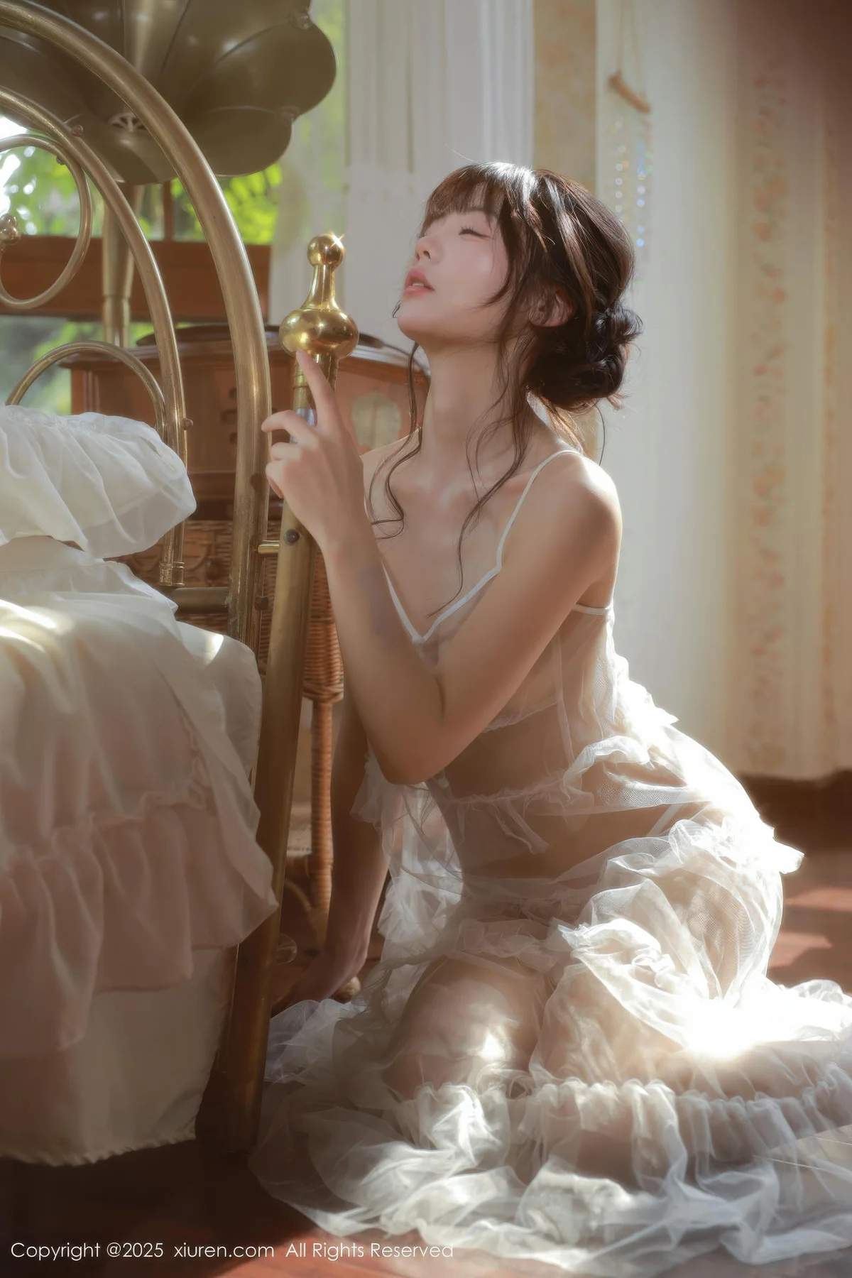 XiuRen 秀人 No.10799 佘贝拉Bella 白色情趣内衣 - 49