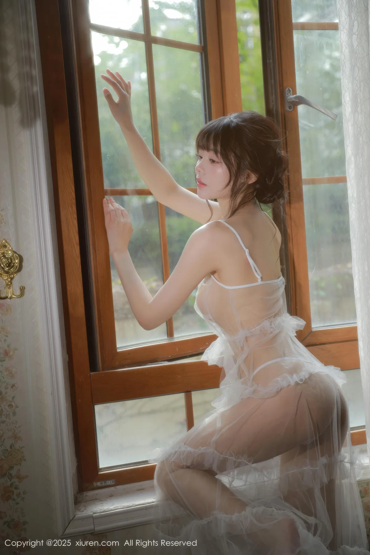 XiuRen 秀人 No.10799 佘贝拉Bella 白色情趣内衣 - 56
