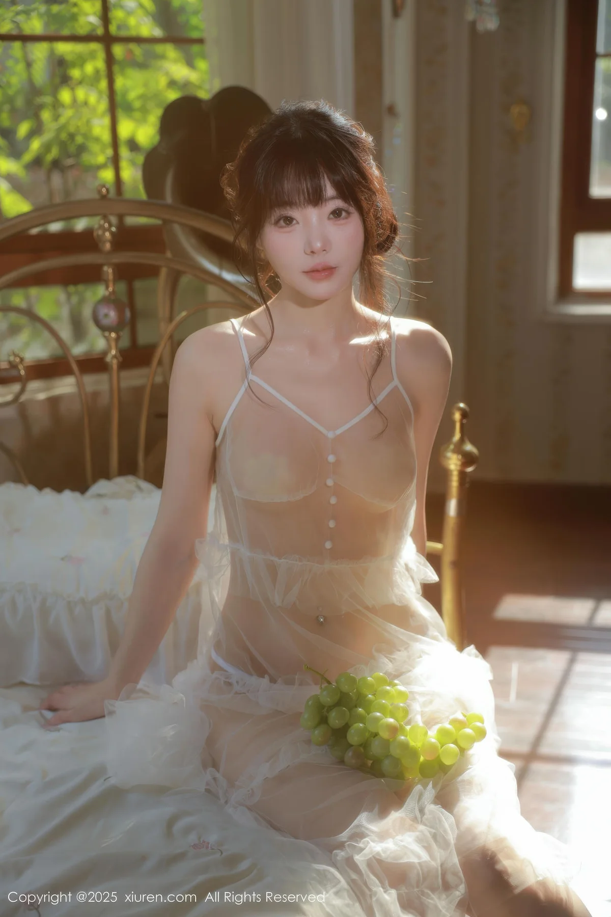XiuRen 秀人 No.10799 佘贝拉Bella 白色情趣内衣 - 62
