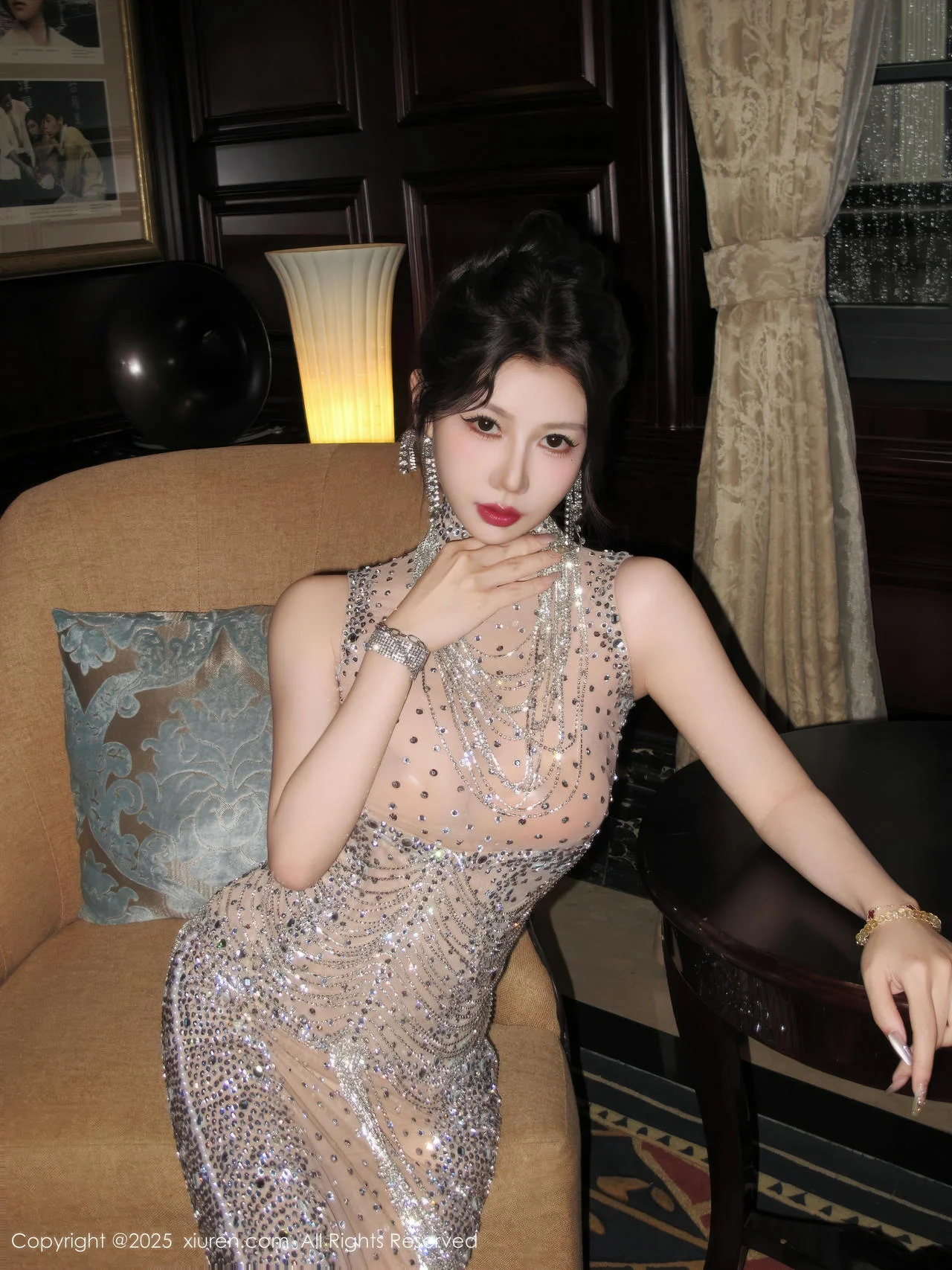 XiuRen 秀人 No.10802 尹甜甜sunny 透视闪闪礼服 - 27