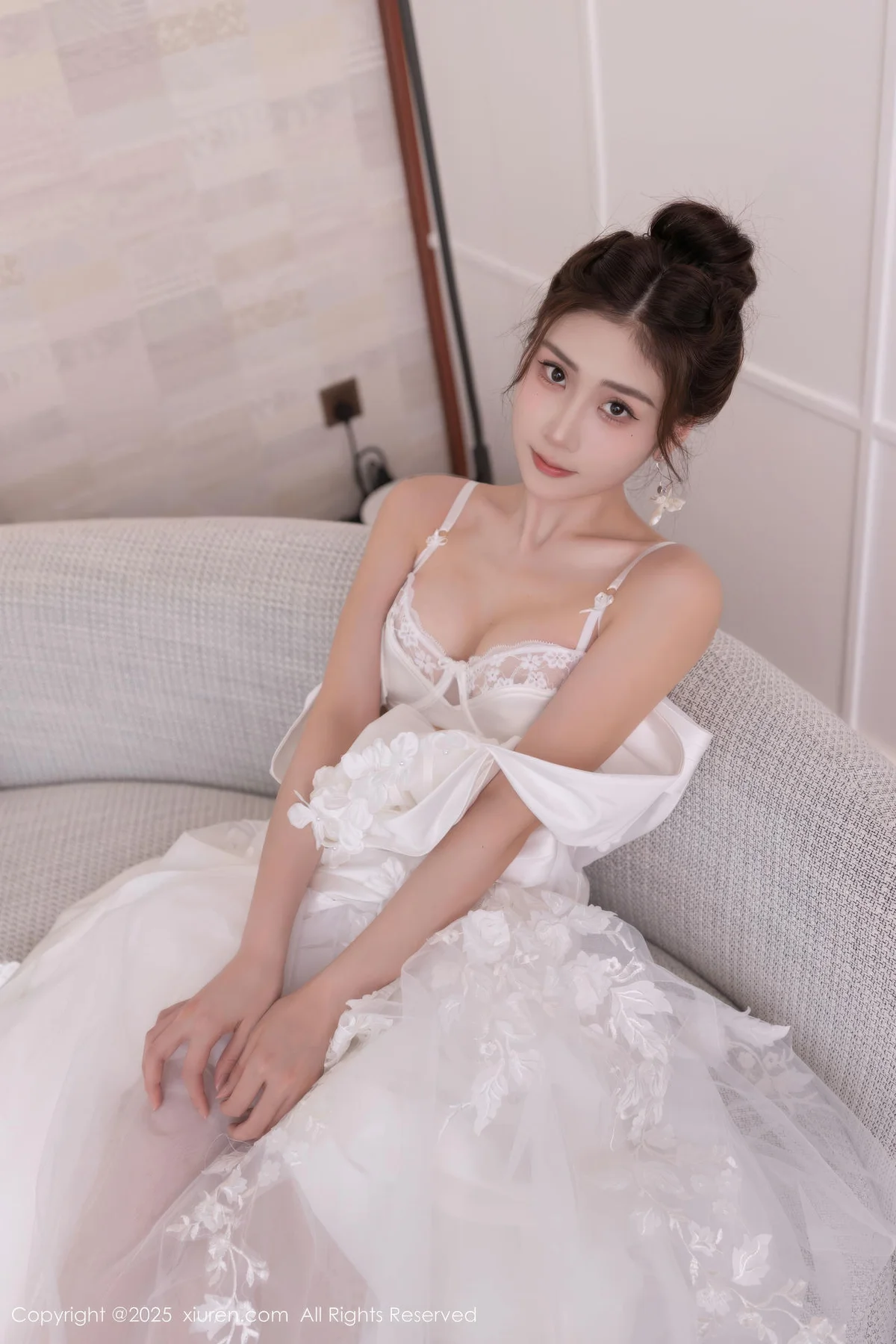 XiuRen 秀人 No.10814 刘婷婷 白色婚纱主题 - 15