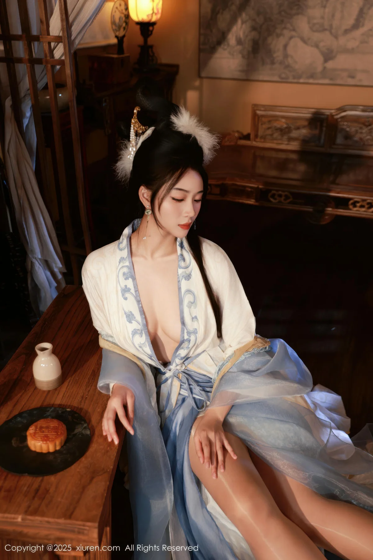 XiuRen 秀人 No.10835 南乔 中秋主题汉服装扮 - 25