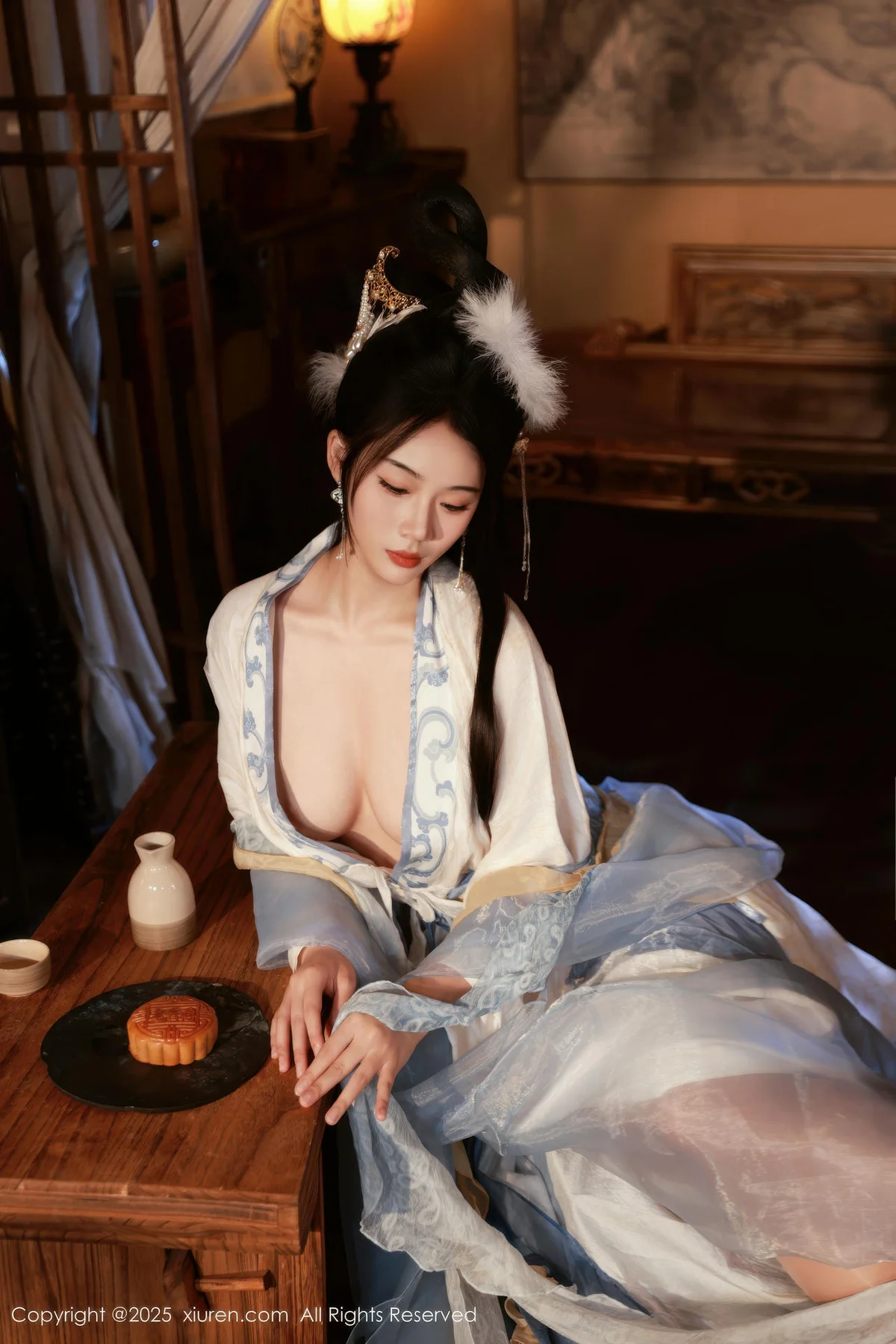 XiuRen 秀人 No.10835 南乔 中秋主题汉服装扮 - 27