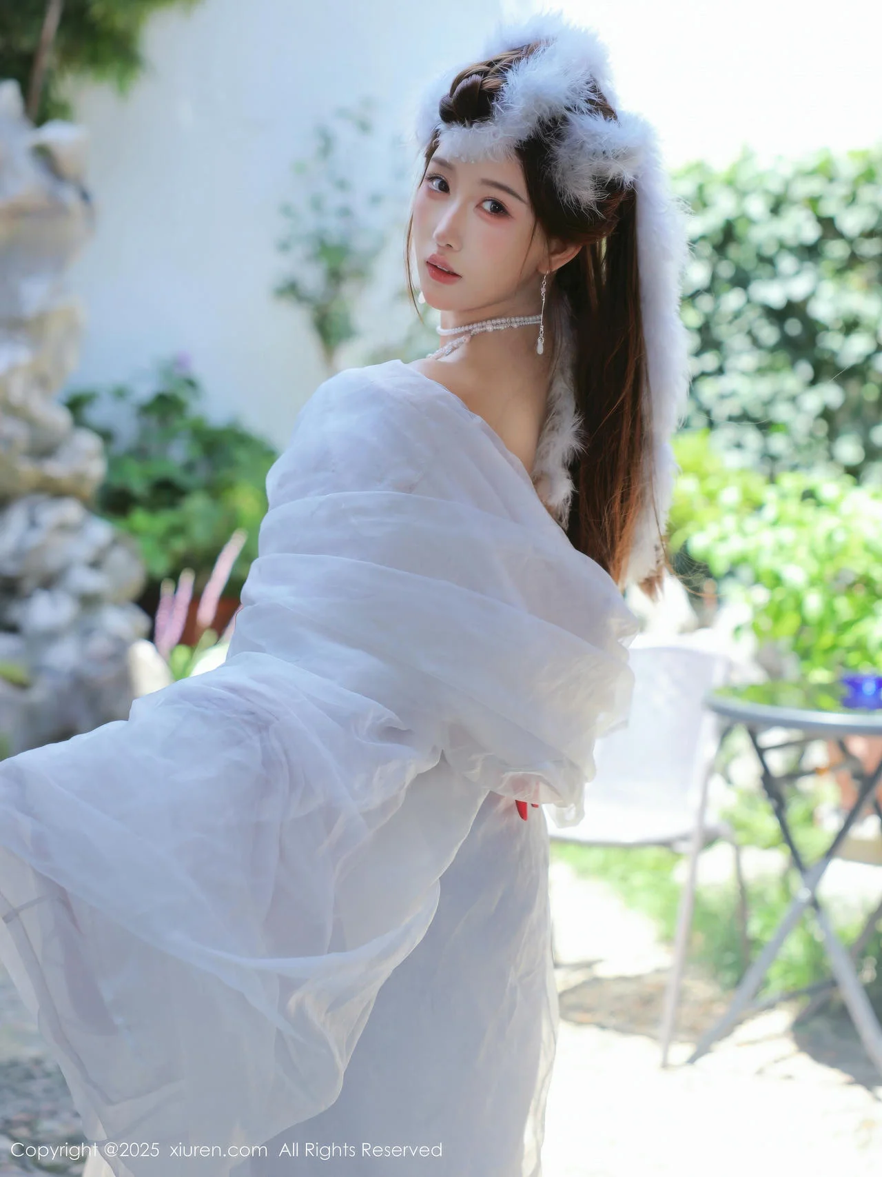 XiuRen 秀人 No.10843 金允希Yuki 白色锦毛鼠装扮 - 12