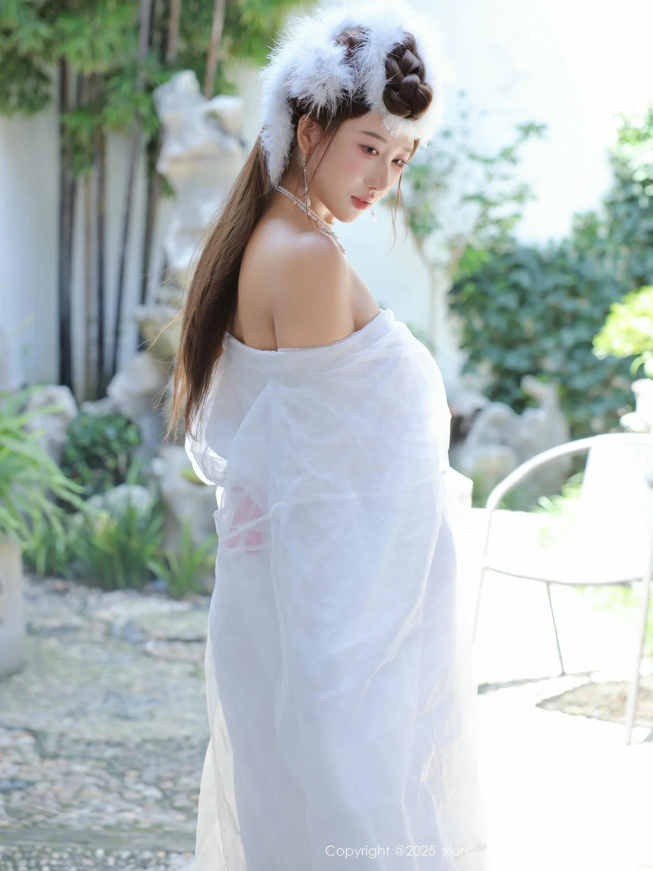 XiuRen 秀人 No.10843 金允希Yuki 白色锦毛鼠装扮 - 14