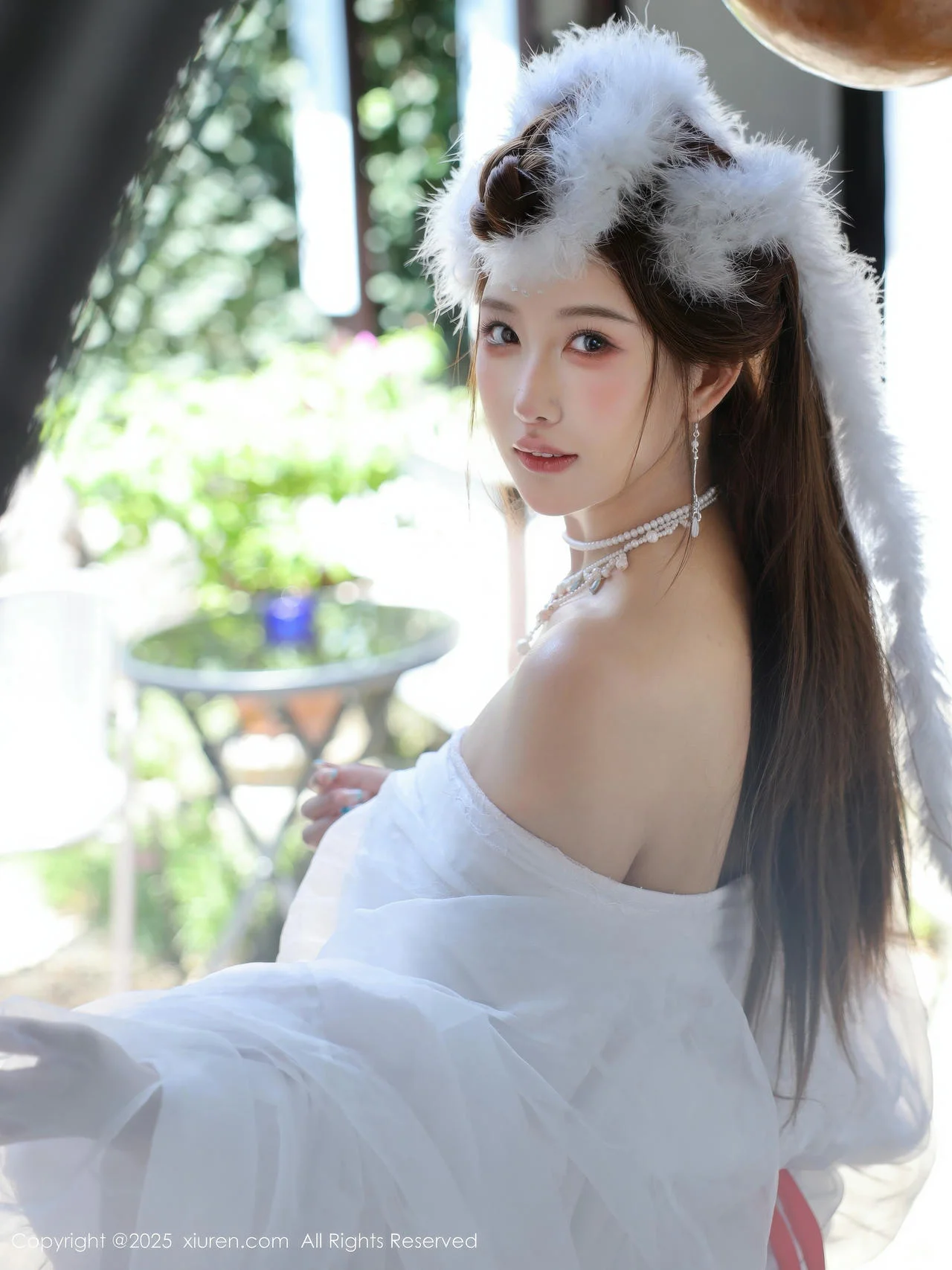 XiuRen 秀人 No.10843 金允希Yuki 白色锦毛鼠装扮 - 17