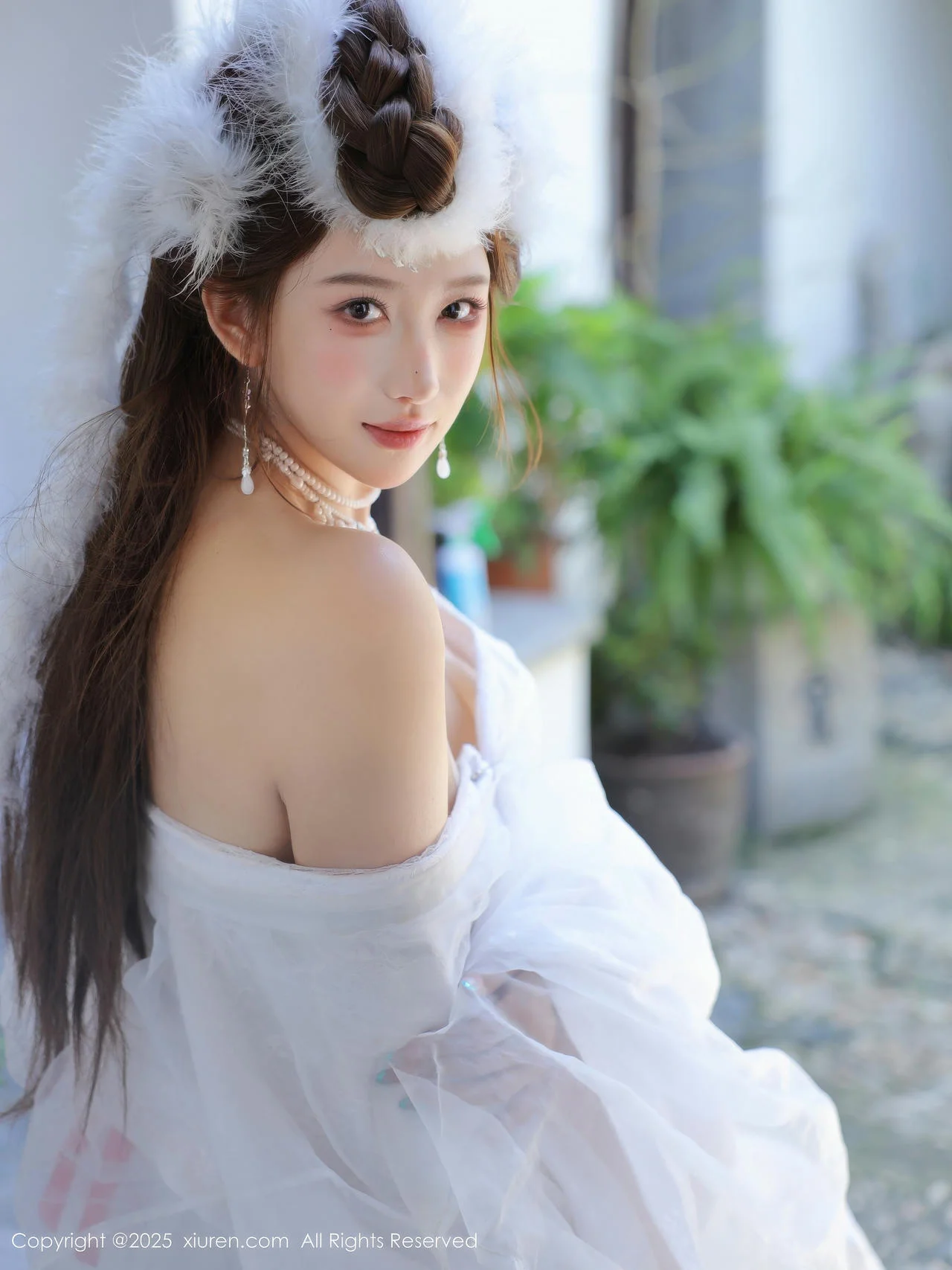 XiuRen 秀人 No.10843 金允希Yuki 白色锦毛鼠装扮 - 22