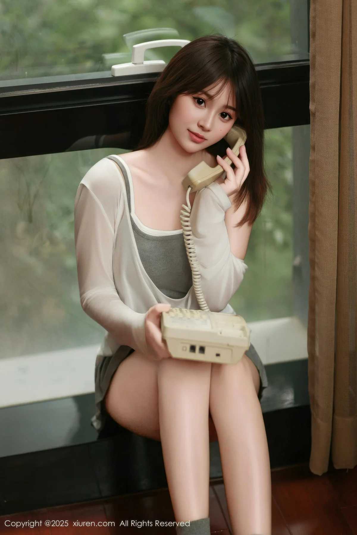 XiuRen 秀人 No.10845 炎恬kitty 柔美身段浅色短裙 - 22