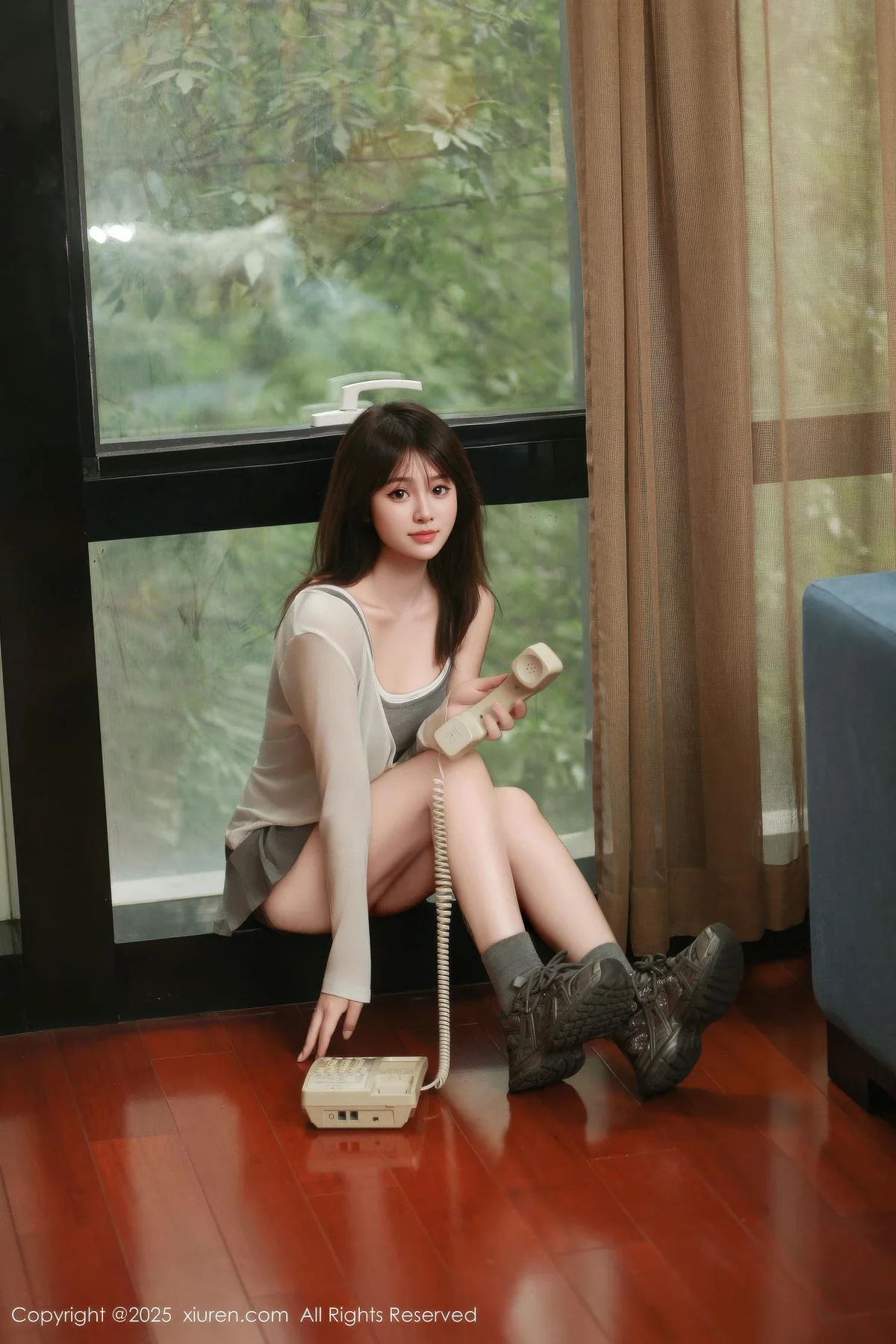 XiuRen 秀人 No.10845 炎恬kitty 柔美身段浅色短裙 - 23