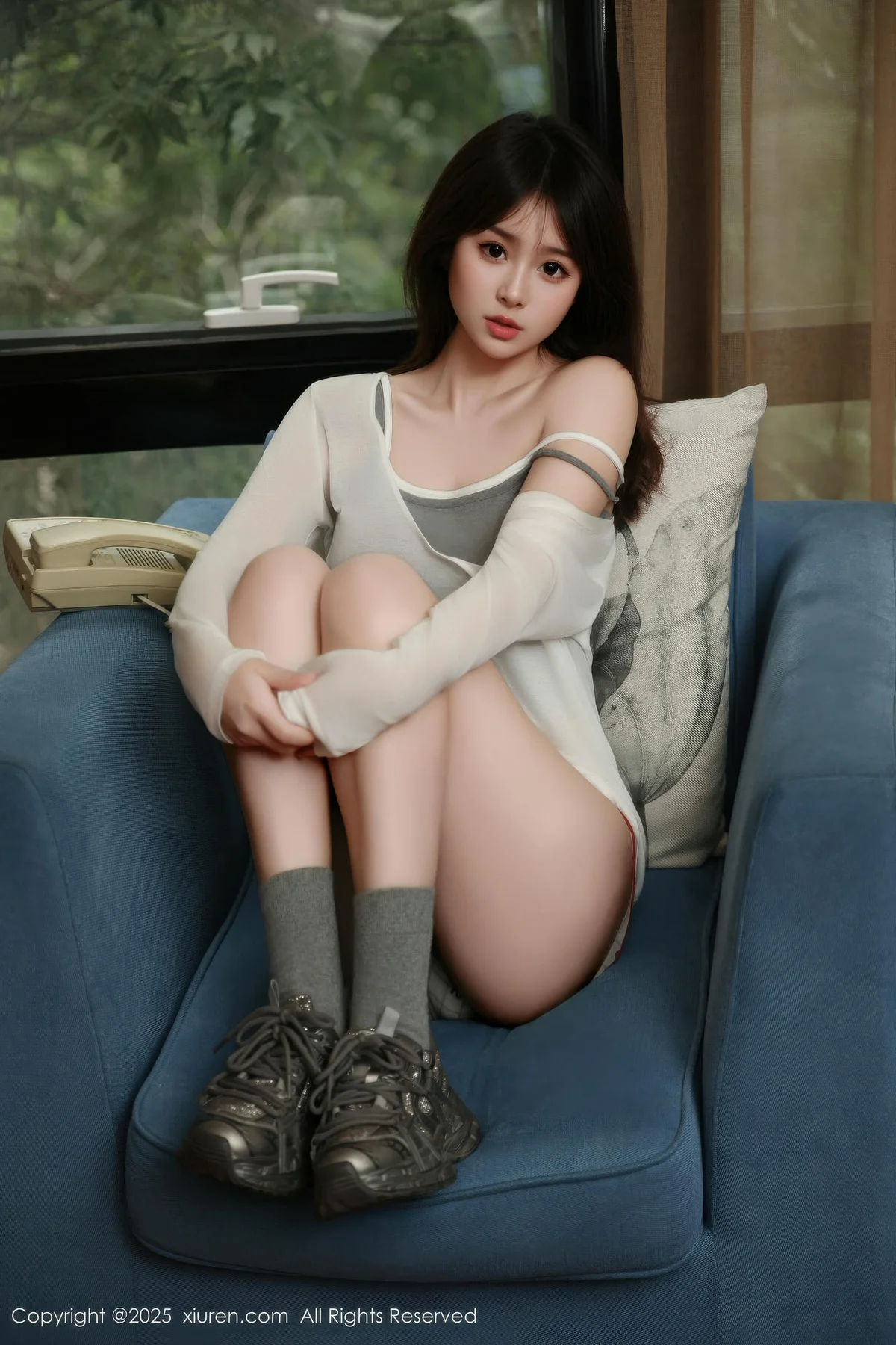 XiuRen 秀人 No.10845 炎恬kitty 柔美身段浅色短裙 - 55