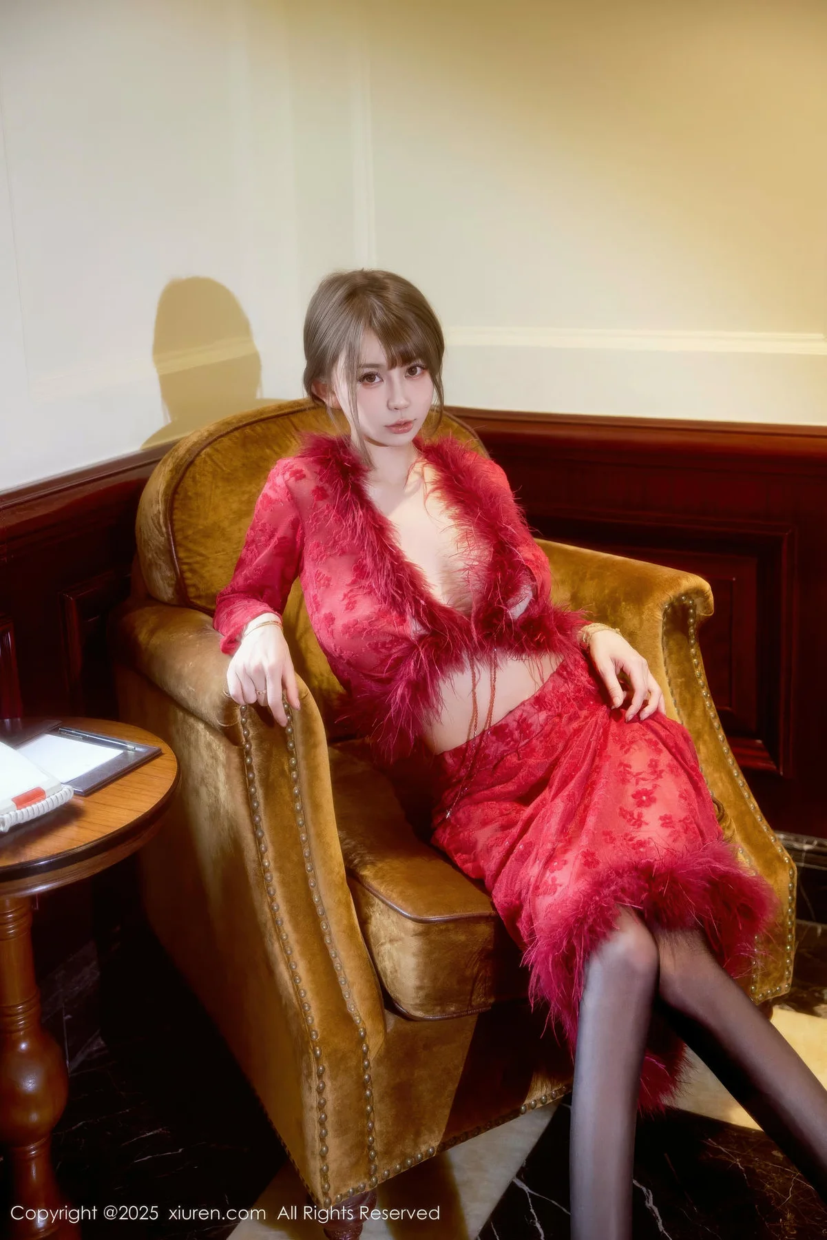 XiuRen 秀人 No.10848 Zoe柚柚美乳玉背红色复古服饰 - 17