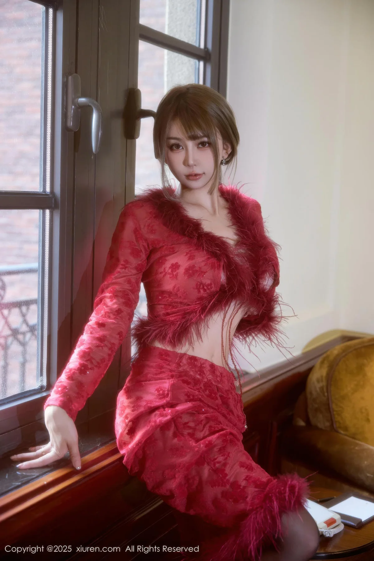 XiuRen 秀人 No.10848 Zoe柚柚美乳玉背红色复古服饰 - 26