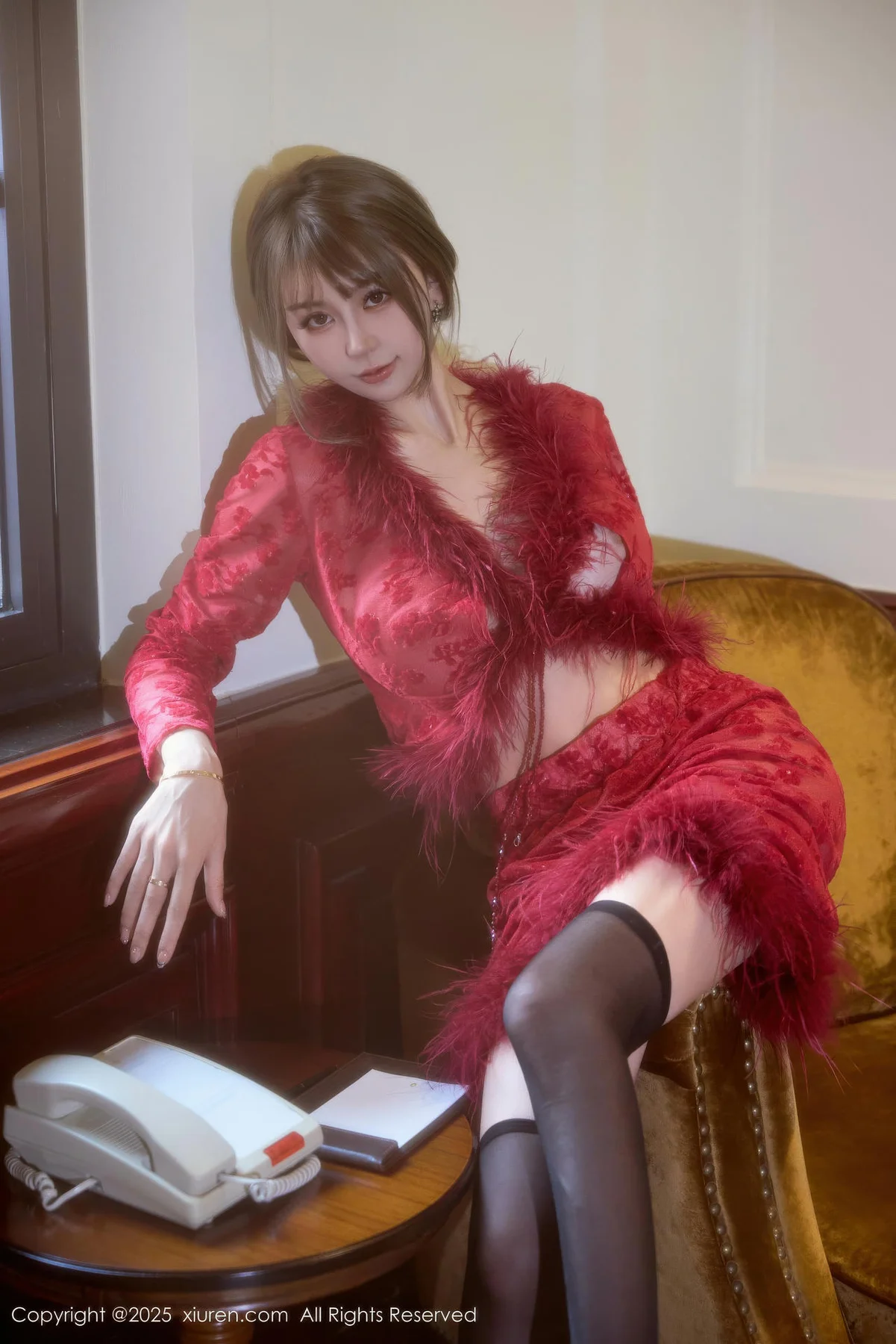 XiuRen 秀人 No.10848 Zoe柚柚美乳玉背红色复古服饰 - 32