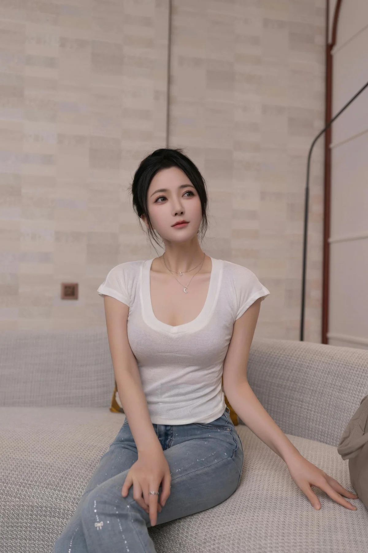XiuRen 秀人 No.10858 鱼子酱Fish 捆绑灰色蕾丝服饰 - 11