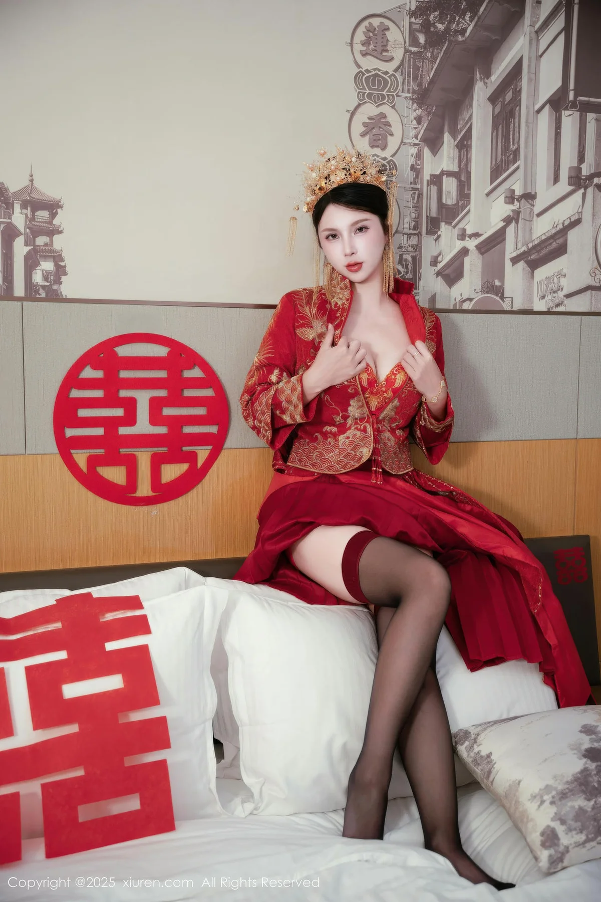 XiuRen 秀人 No.10865 小蛮妖 新娘喜服主题写真 - 31