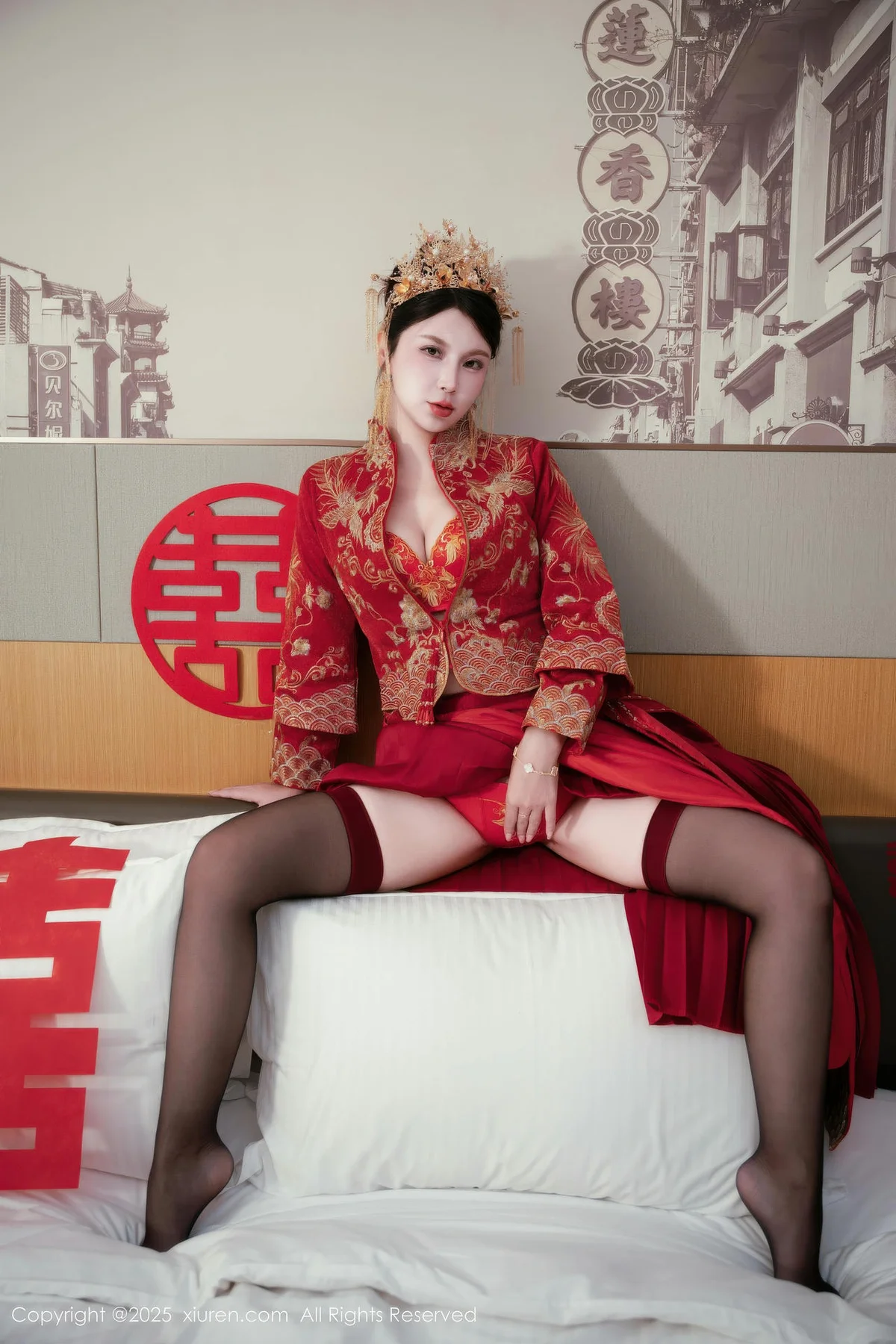 XiuRen 秀人 No.10865 小蛮妖 新娘喜服主题写真 - 32