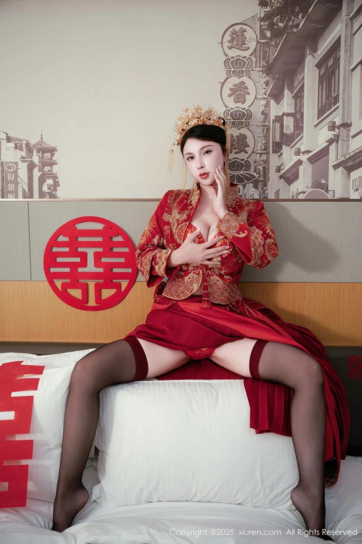 XiuRen 秀人 No.10865 小蛮妖 新娘喜服主题写真 - 34