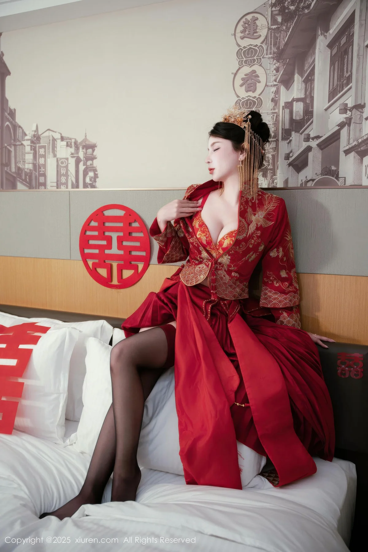 XiuRen 秀人 No.10865 小蛮妖 新娘喜服主题写真 - 35