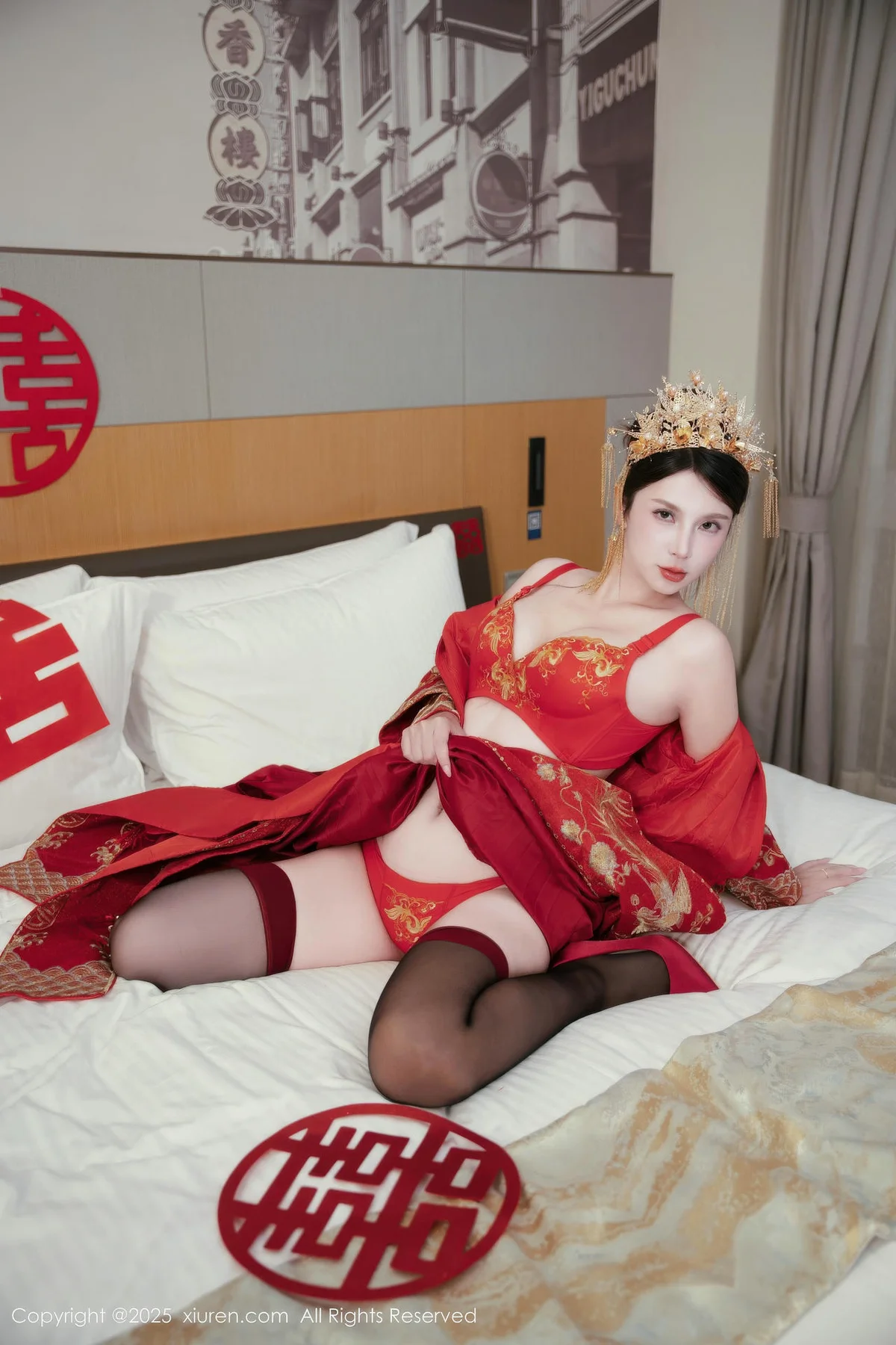 XiuRen 秀人 No.10865 小蛮妖 新娘喜服主题写真 - 53