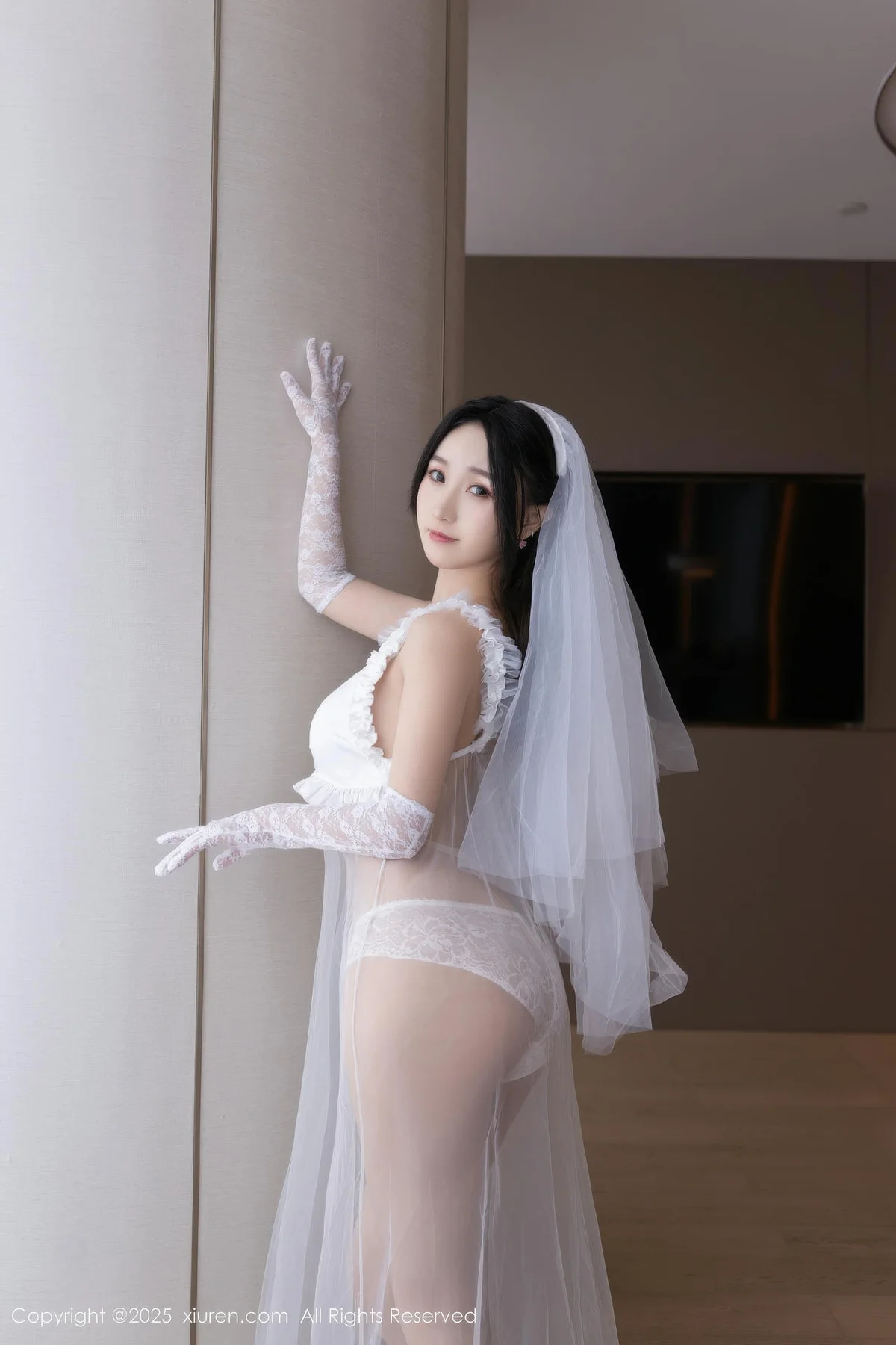 XiuRen 秀人 No.10871 杏子Yada 轻透白纱主题写真 - 15