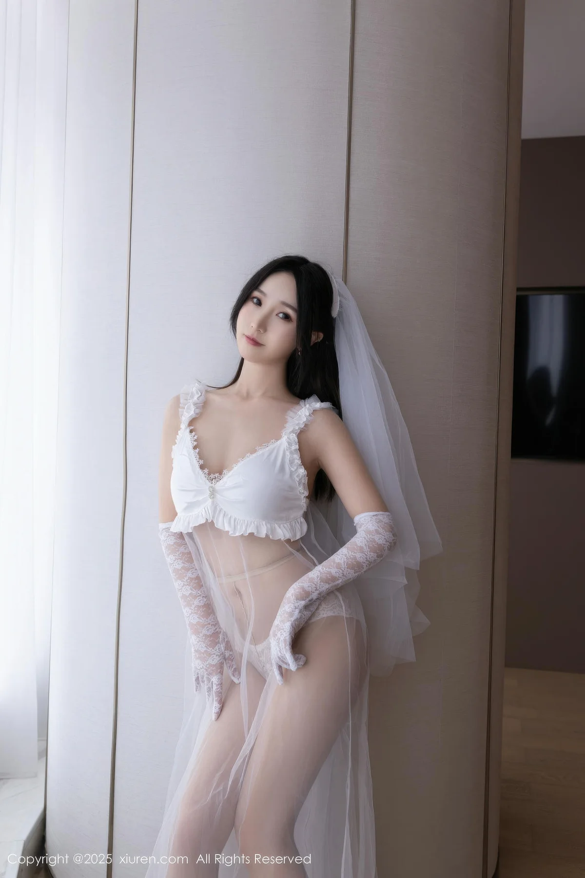 XiuRen 秀人 No.10871 杏子Yada 轻透白纱主题写真 - 17