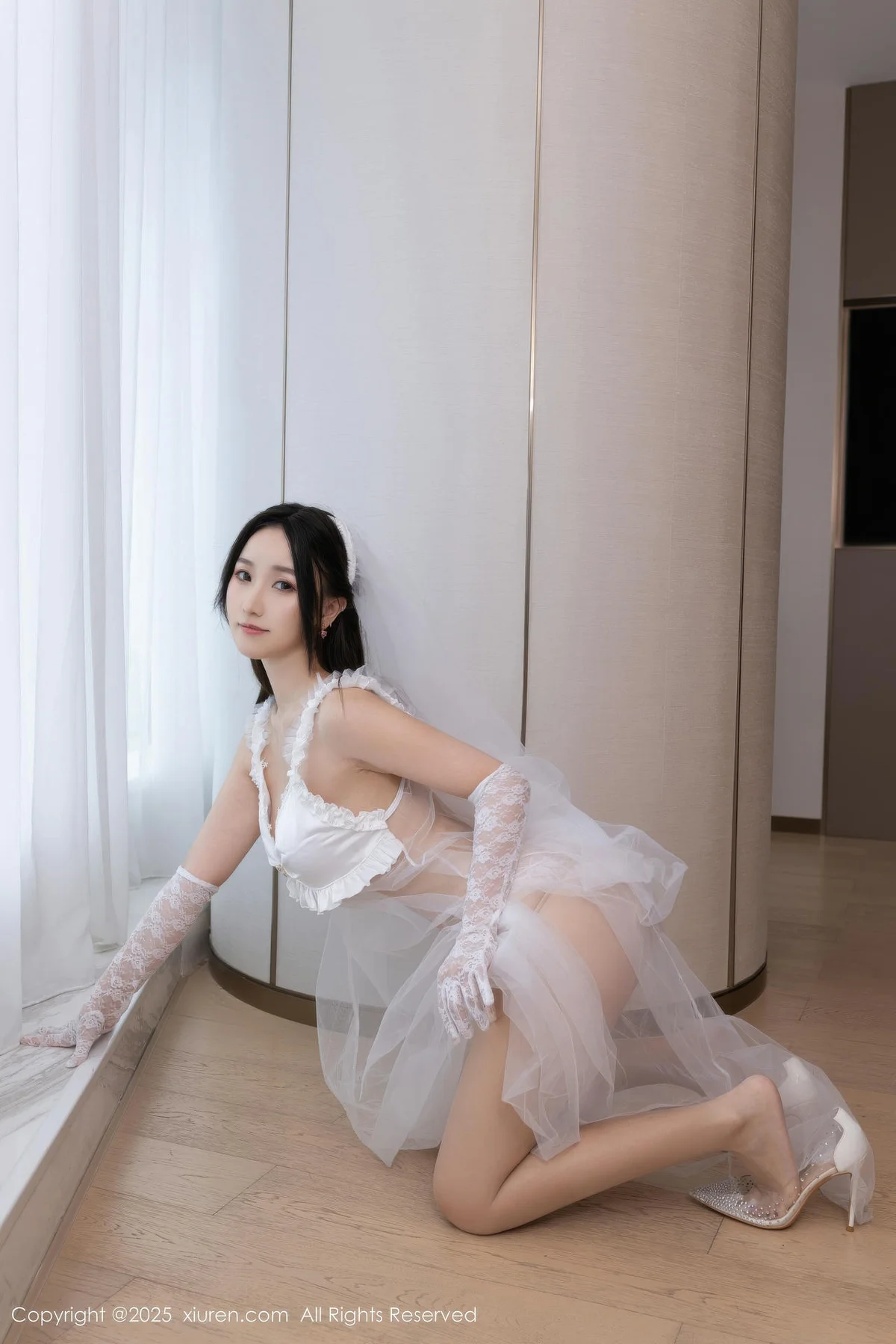 XiuRen 秀人 No.10871 杏子Yada 轻透白纱主题写真 - 26