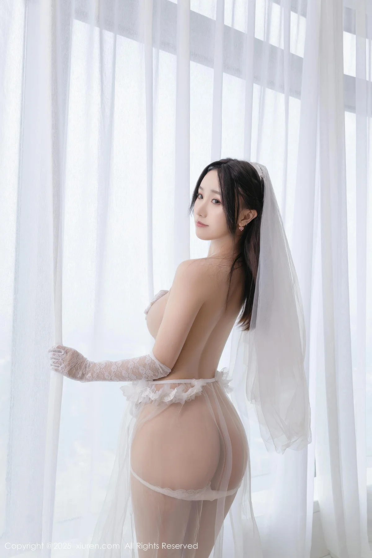 XiuRen 秀人 No.10871 杏子Yada 轻透白纱主题写真 - 46