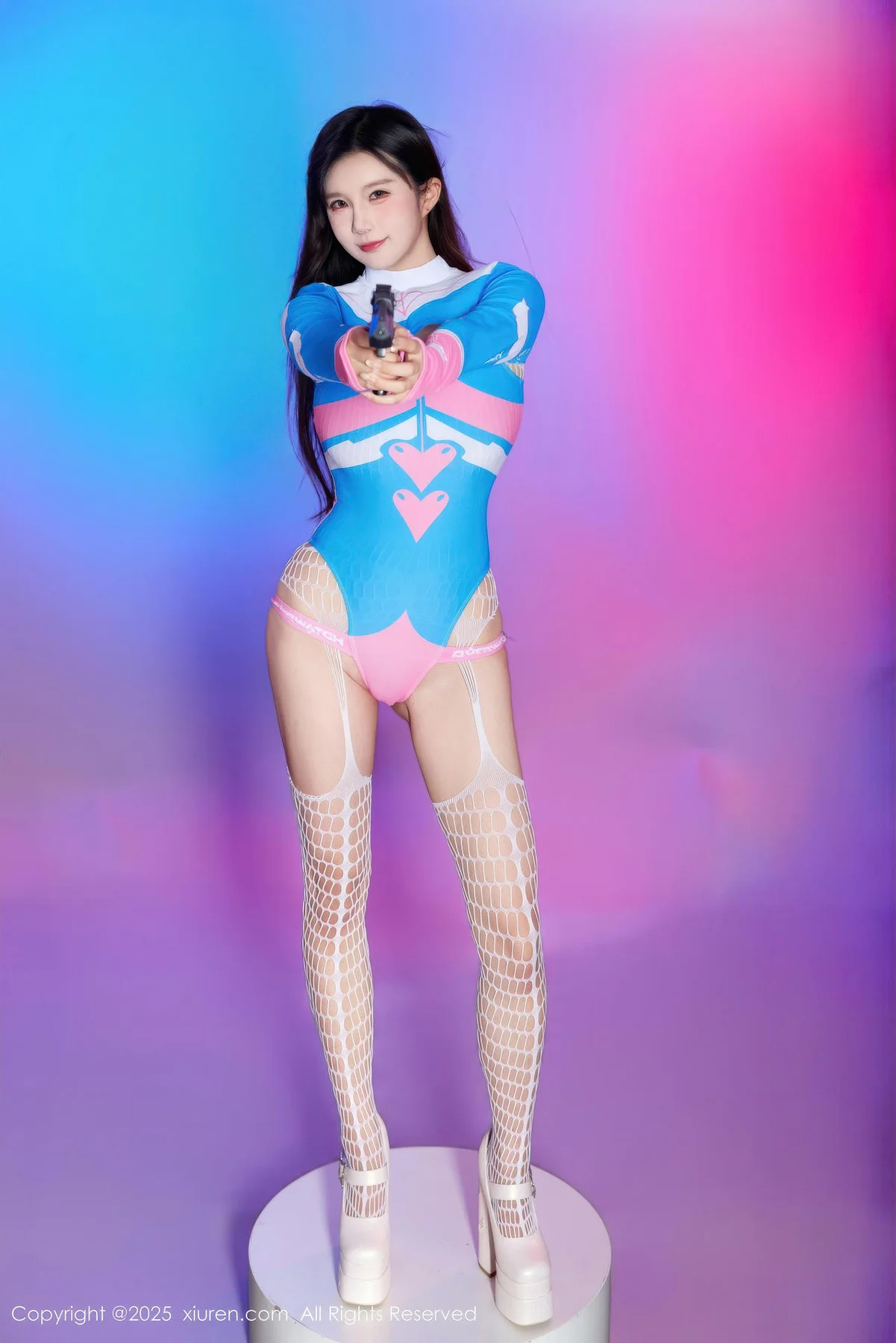 XiuRen 秀人 No.10886 小肉肉咪 Cosplay装扮白色网袜 - 5