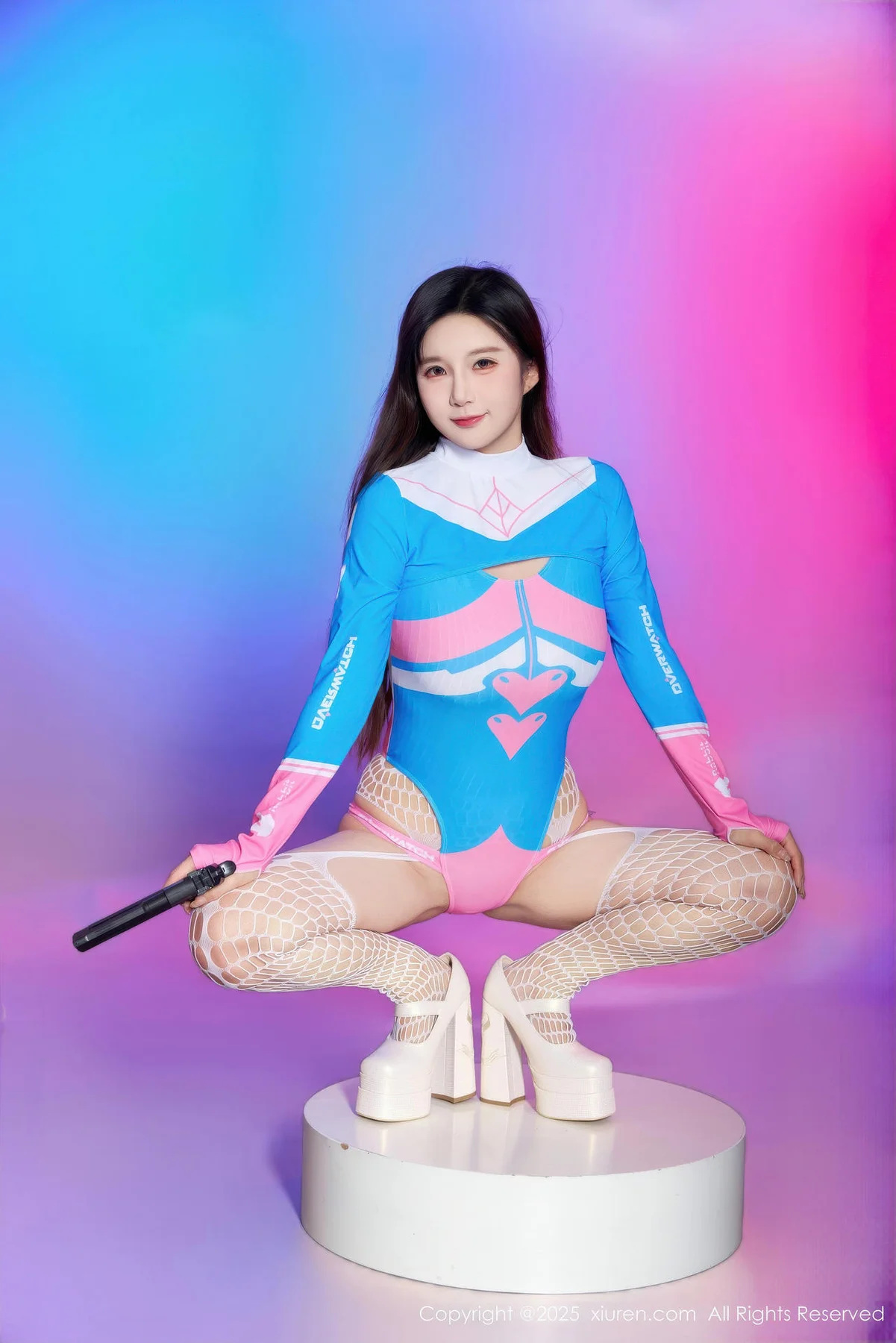 XiuRen 秀人 No.10886 小肉肉咪 Cosplay装扮白色网袜 - 13