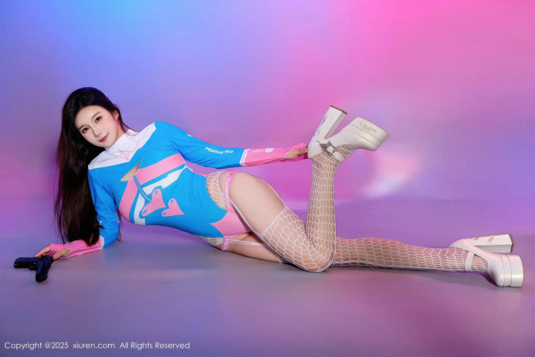 XiuRen 秀人 No.10886 小肉肉咪 Cosplay装扮白色网袜 - 38
