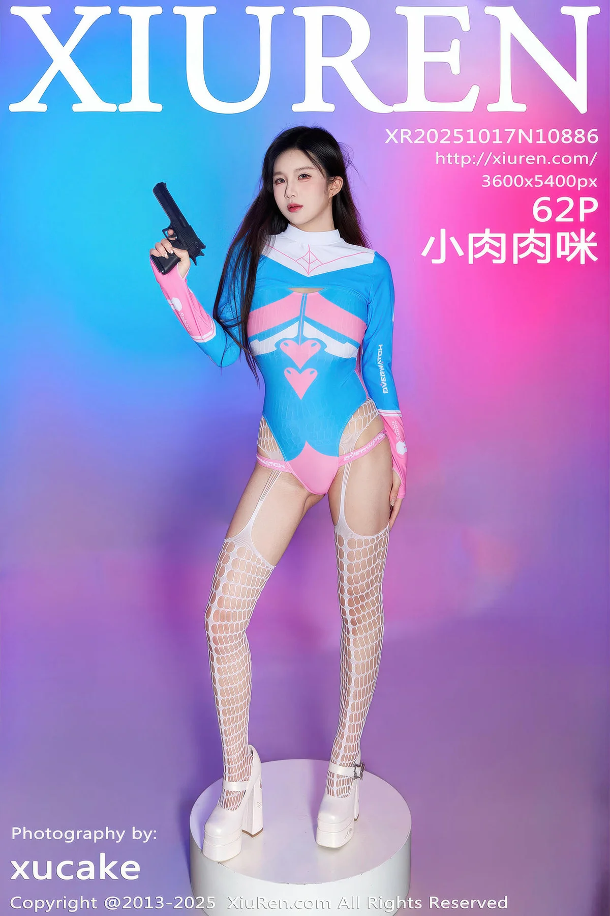 XiuRen 秀人 No.10886 小肉肉咪 Cosplay装扮白色网袜 - 63