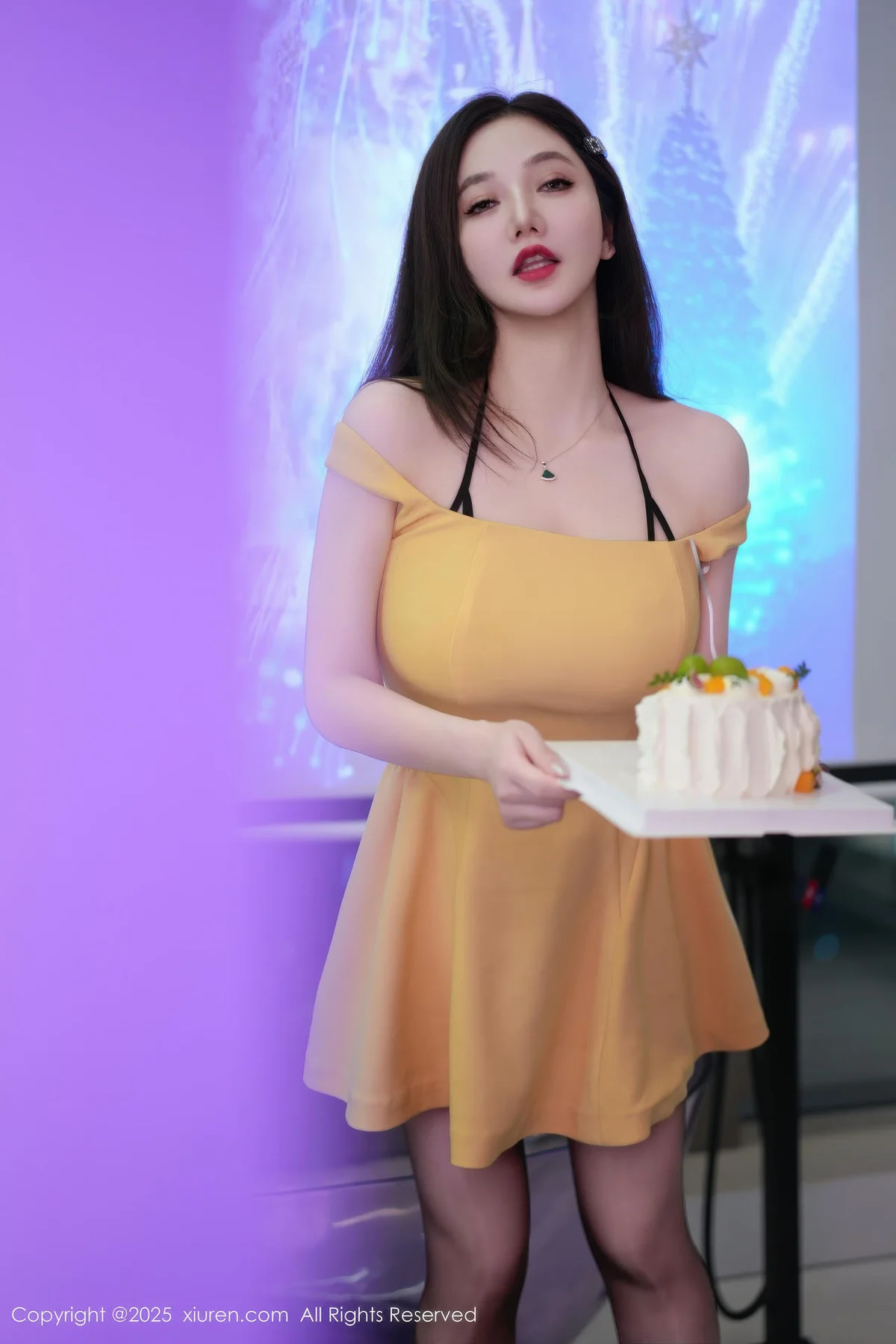 XiuRen 秀人 No.10897 心妍小公主 黄色连衣短裙 - 16