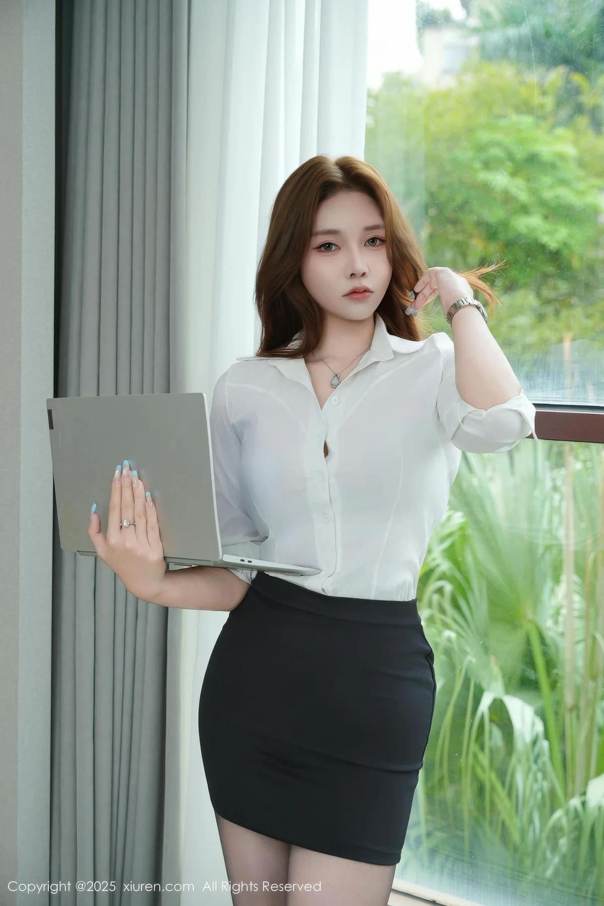 XiuRen 秀人 No.10898 娜比 OL服饰魅惑黑丝 - 19