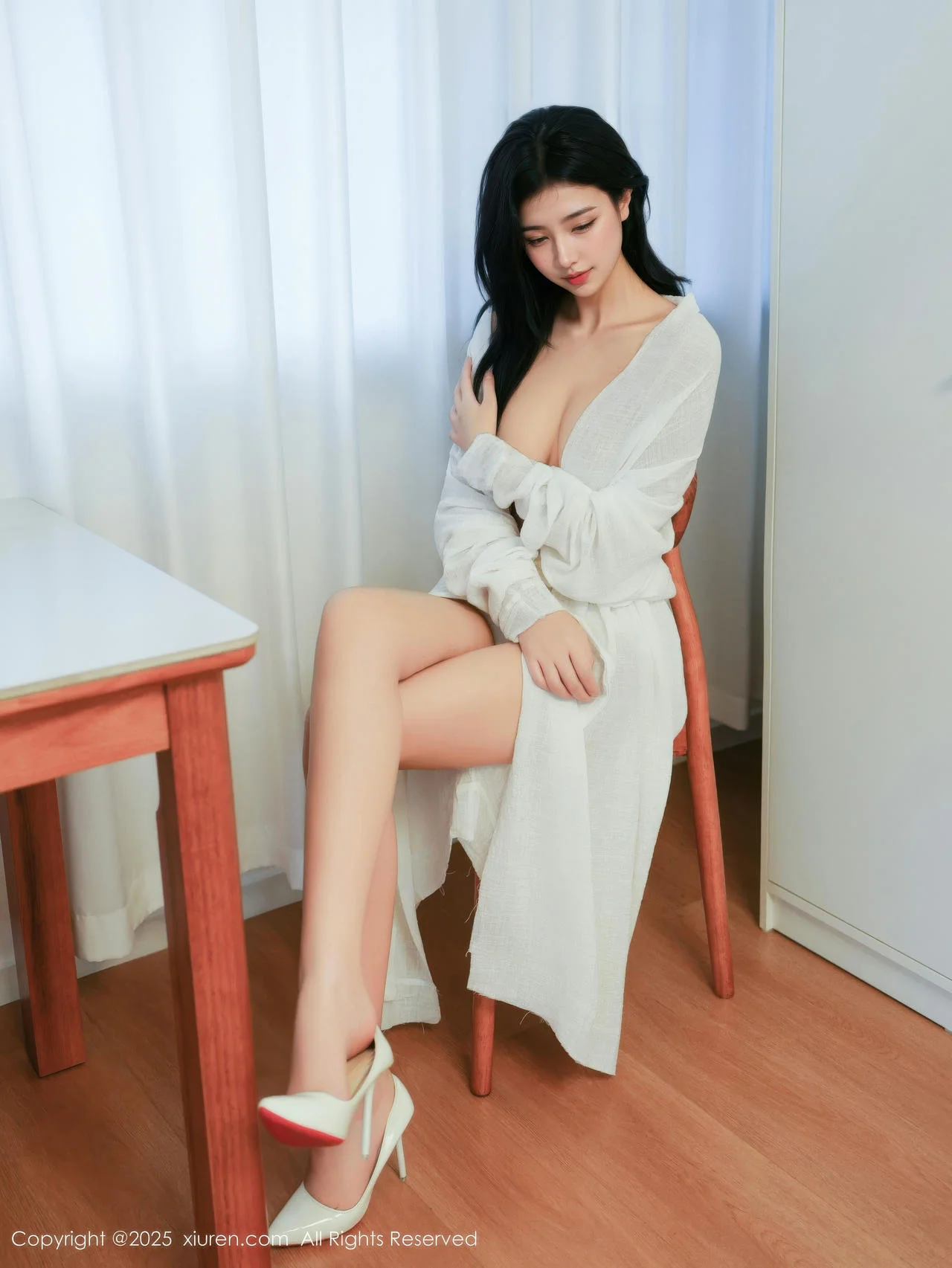XiuRen 秀人 No.10920 林悦溪儿 白色浴袍玉体诱惑 - 24