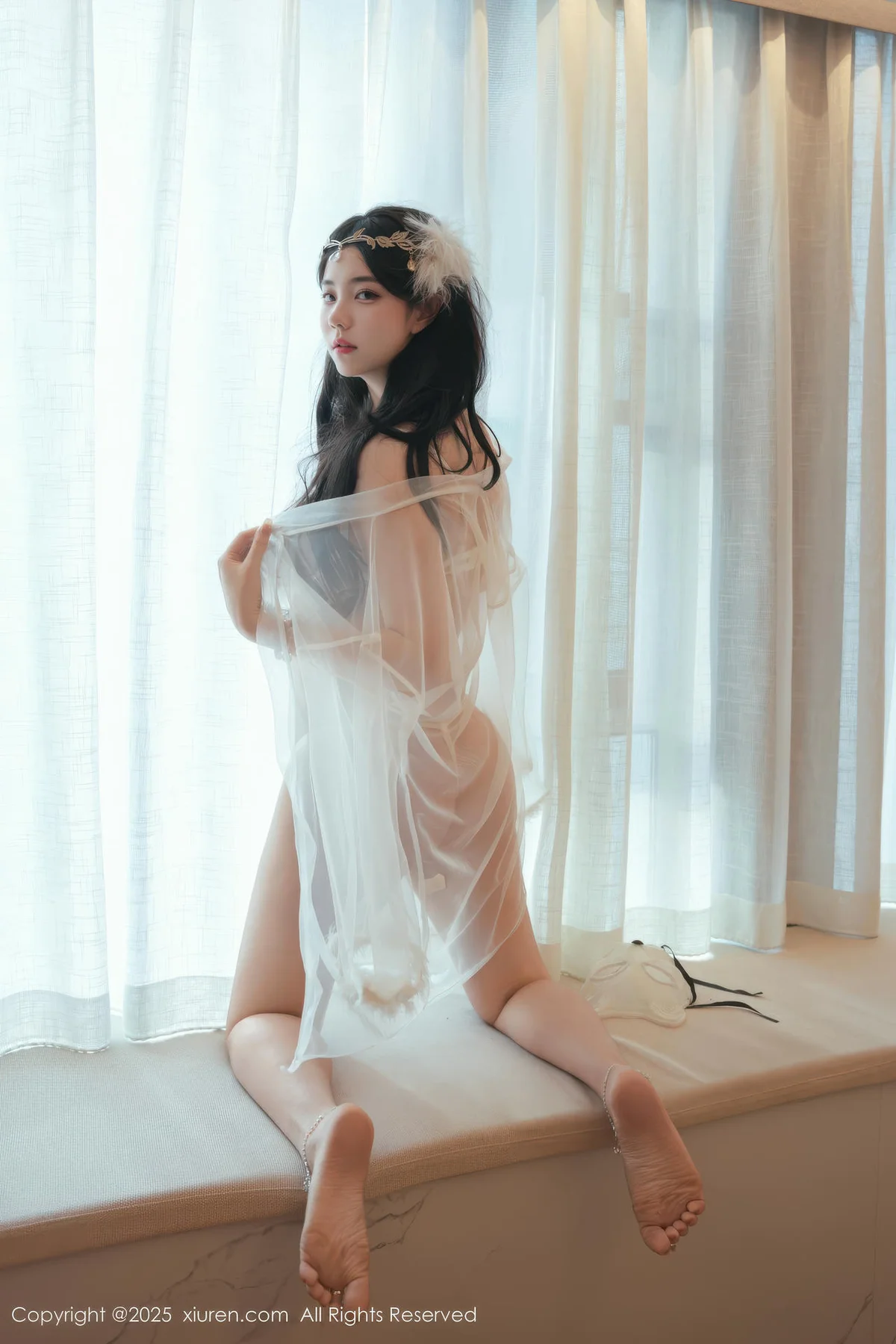 XiuRen 秀人 No.10923 软情 透视白色薄纱妩媚欲滴 - 18