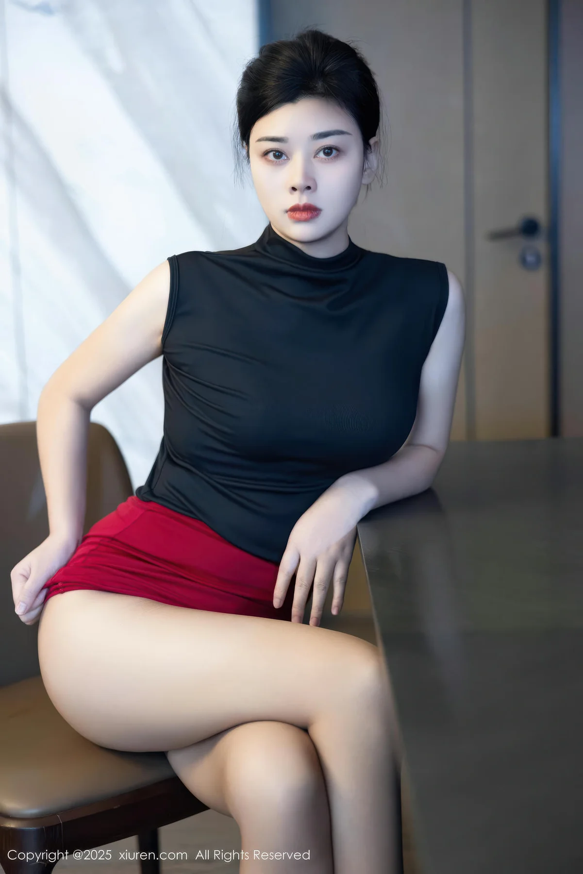 XiuRen 秀人 No.10948 徐清妍 黑色OL服饰魅惑黑丝 - 13