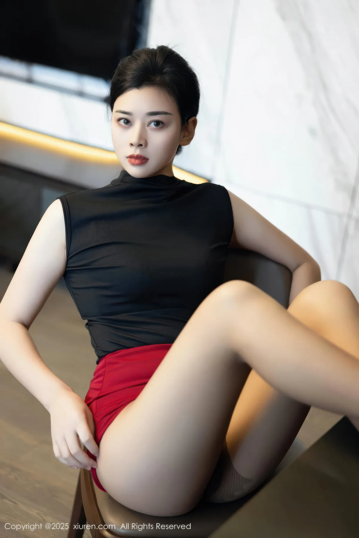 XiuRen 秀人 No.10948 徐清妍 黑色OL服饰魅惑黑丝 - 20