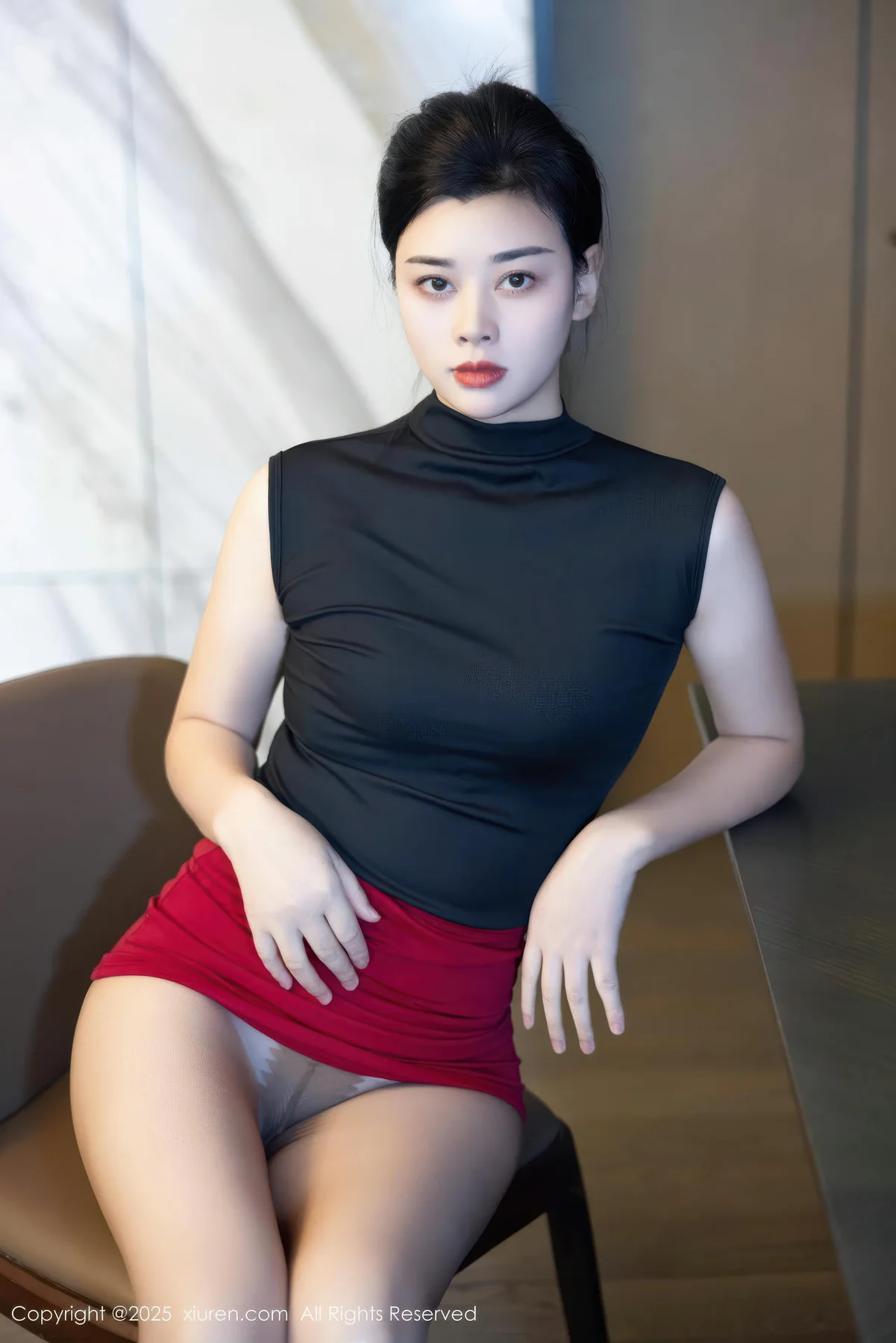 XiuRen 秀人 No.10948 徐清妍 黑色OL服饰魅惑黑丝 - 26