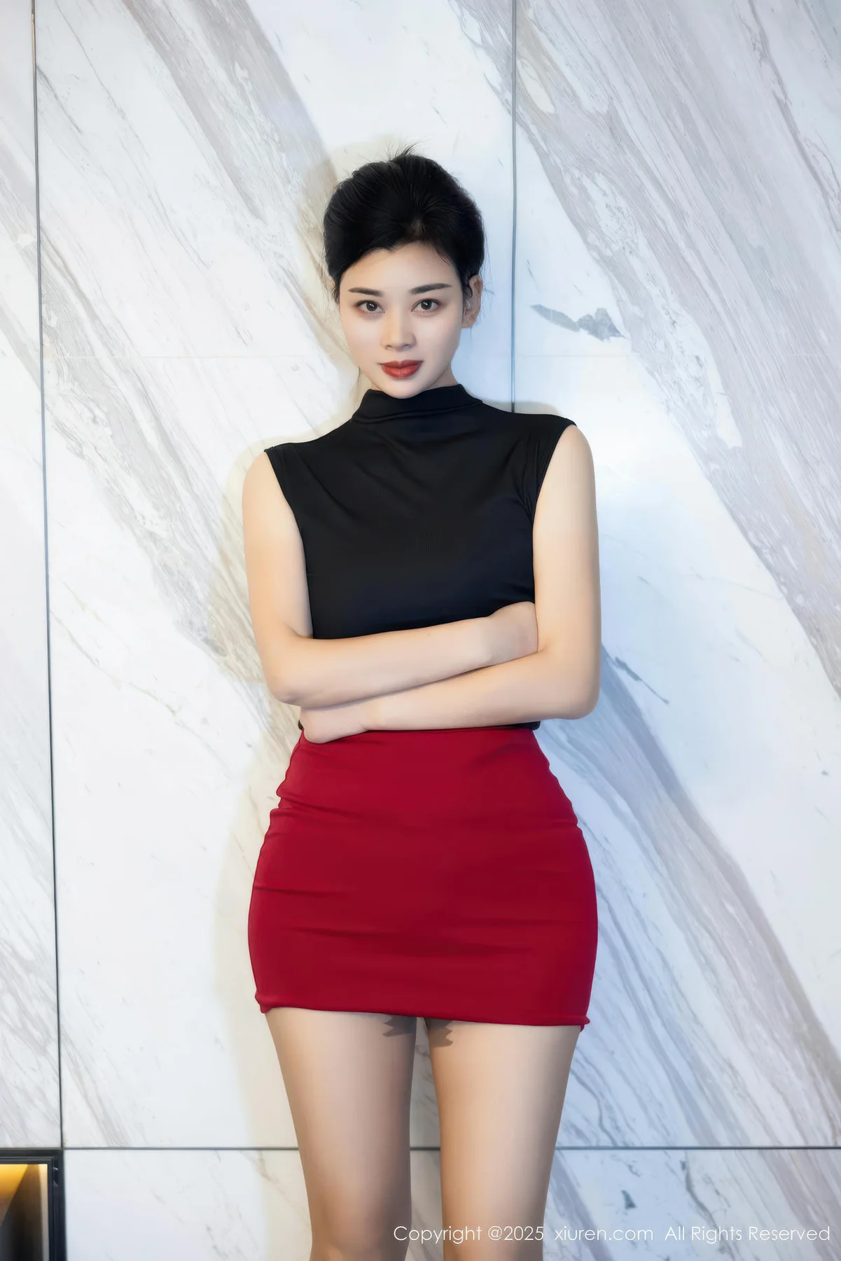 XiuRen 秀人 No.10948 徐清妍 黑色OL服饰魅惑黑丝 - 32