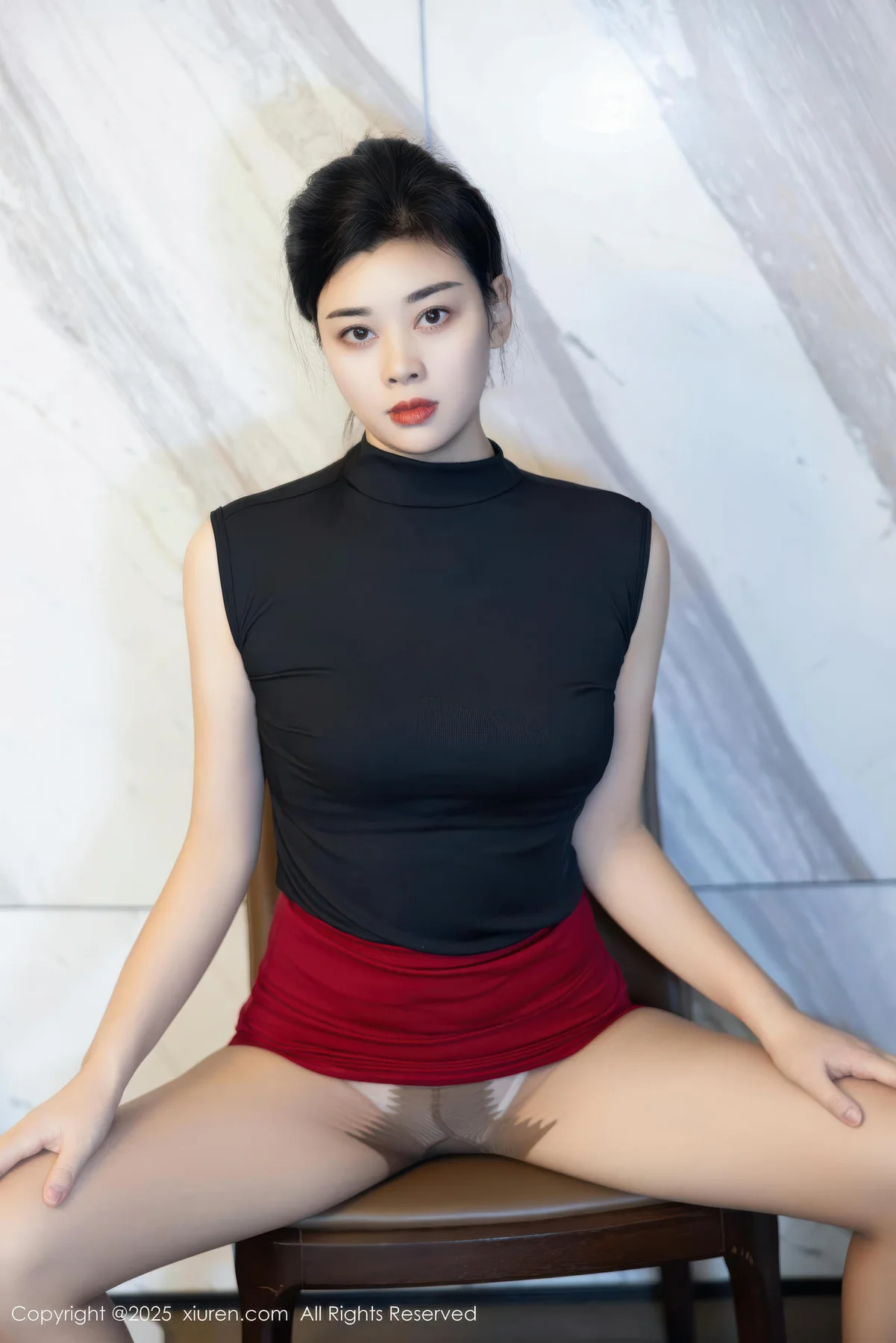 XiuRen 秀人 No.10948 徐清妍 黑色OL服饰魅惑黑丝 - 40
