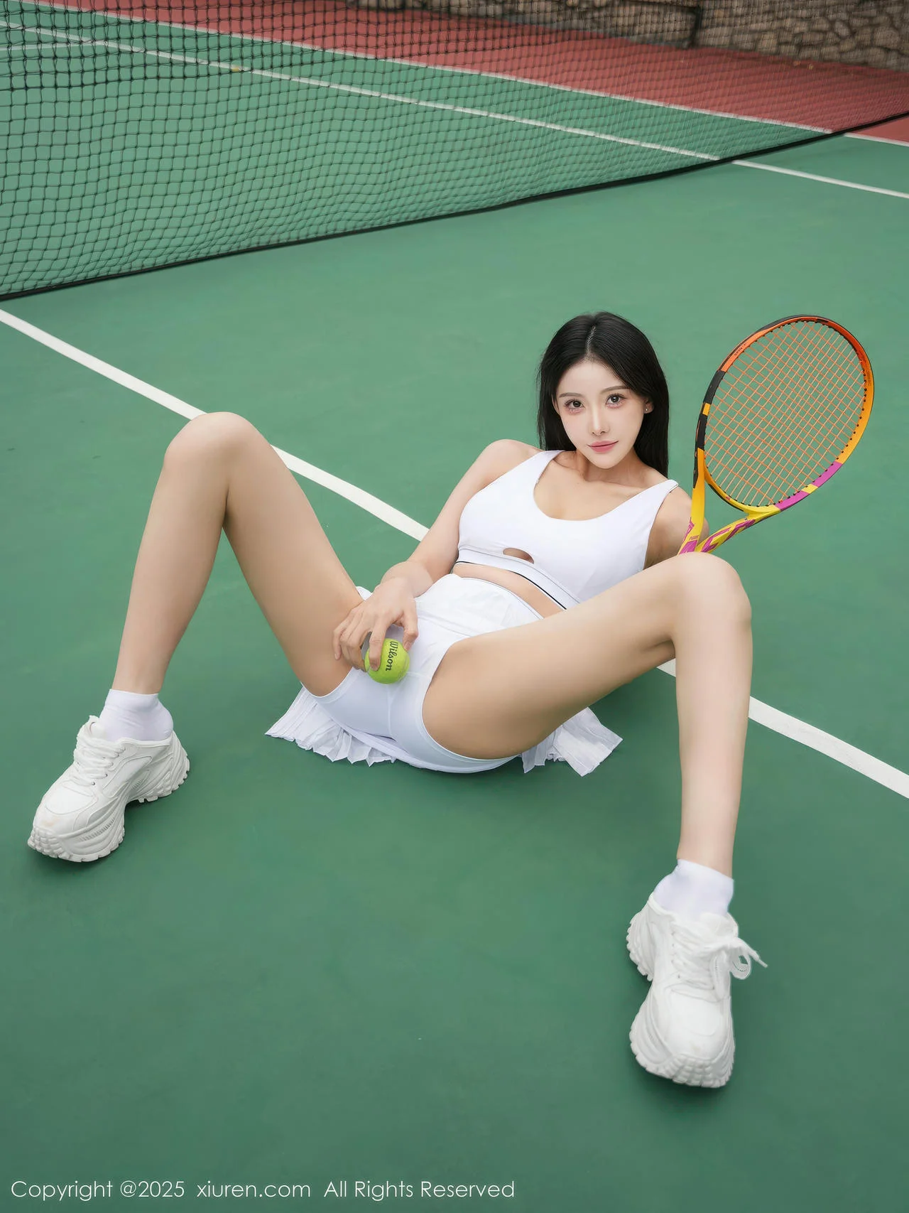 XiuRen 秀人 No.10964 金允希Yuki 两位大美女户外网球运动 - 57