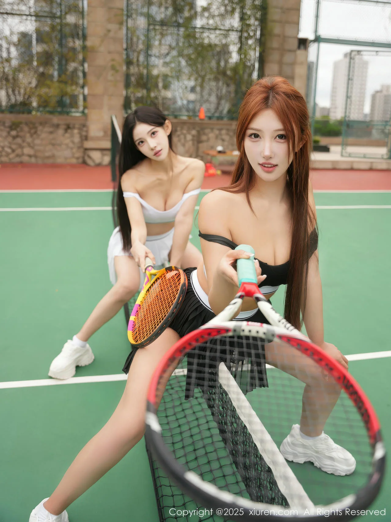 XiuRen 秀人 No.10964 金允希Yuki 两位大美女户外网球运动 - 68
