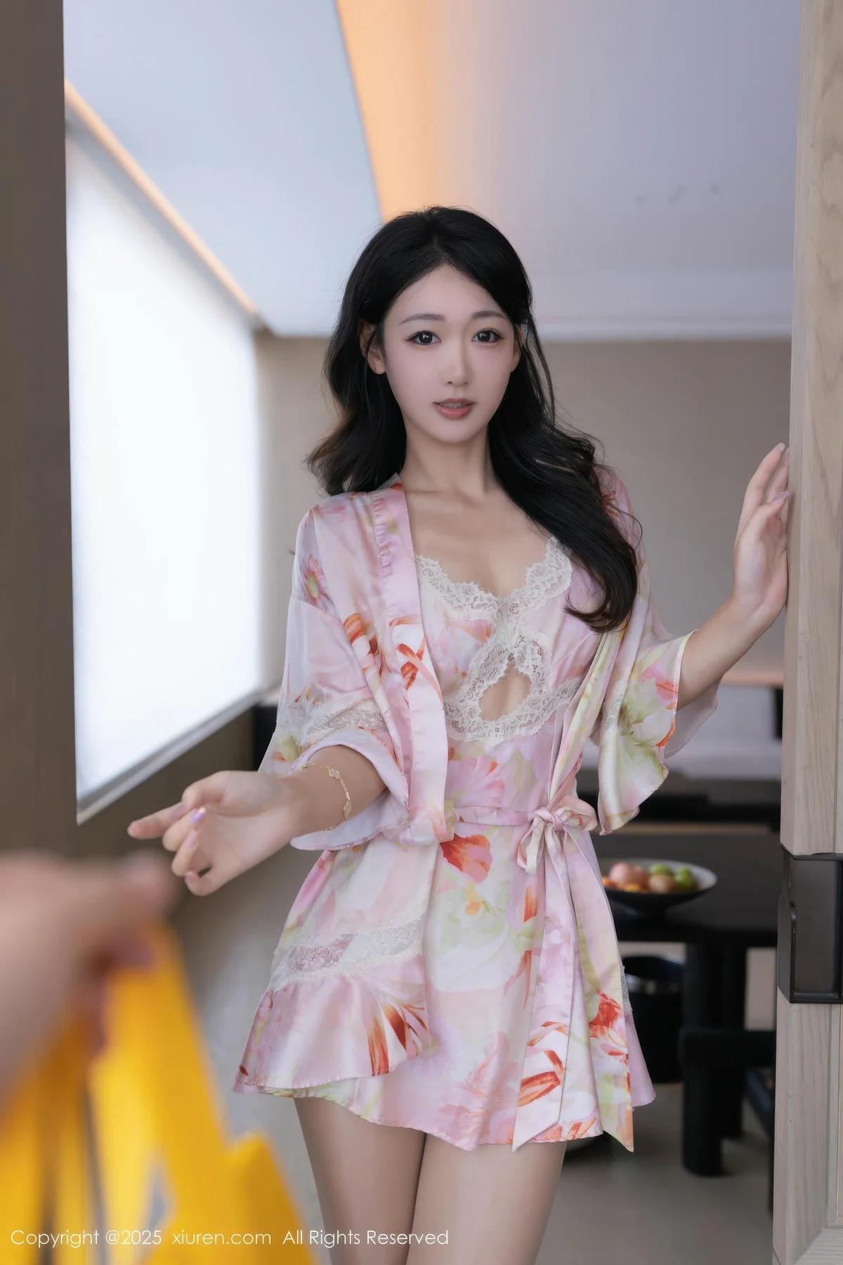 XiuRen 秀人 No.10970 唐安琪  粉色睡袍肉色丝袜 - 15
