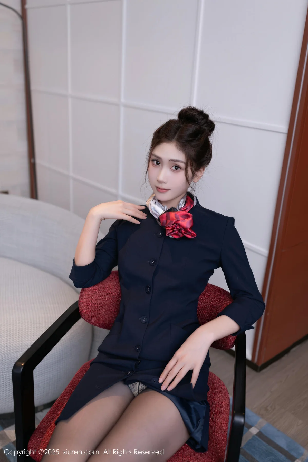 XiuRen 秀人 No.10982 刘婷婷 性感空姐制服诱惑 - 6